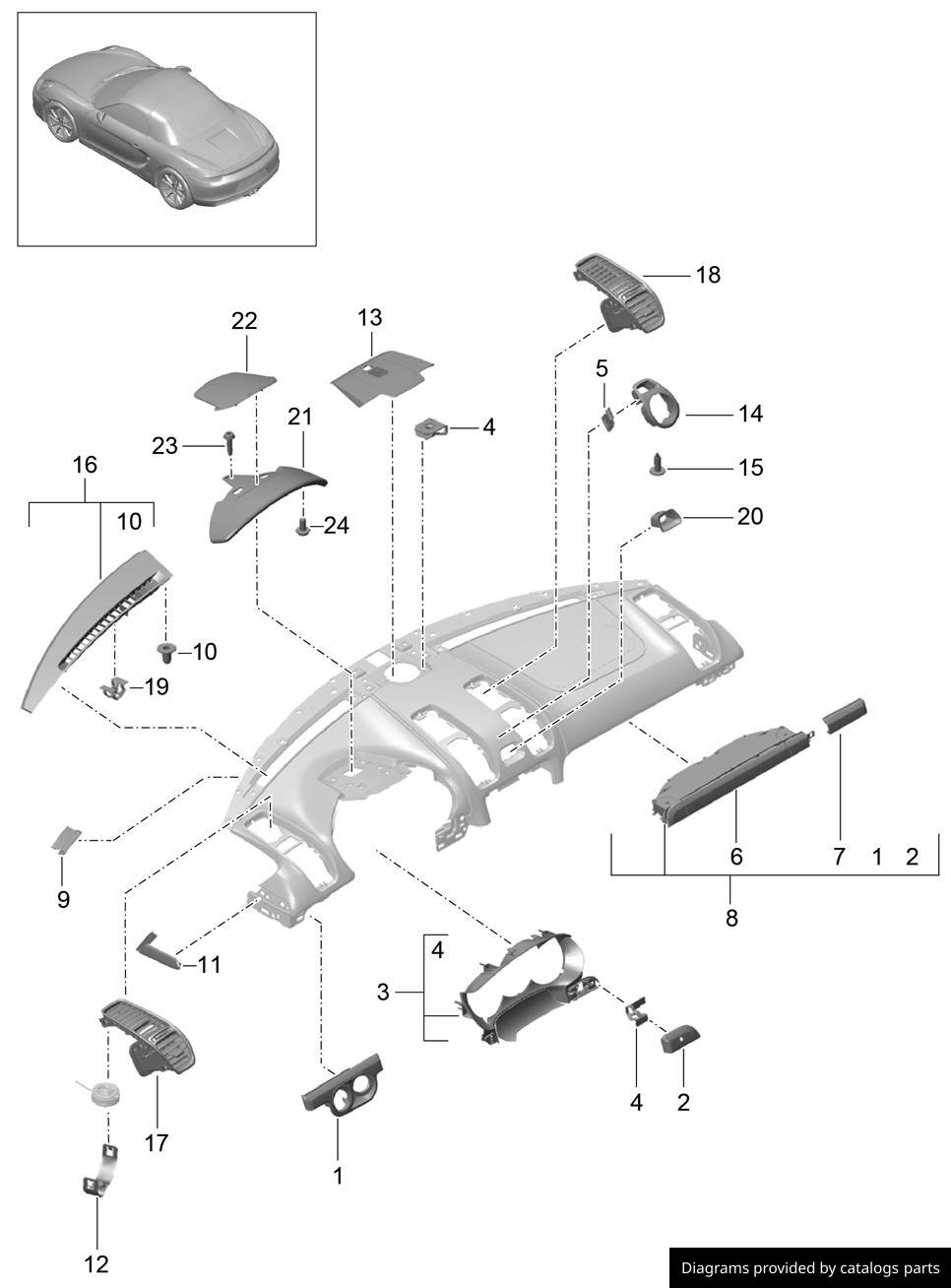 Car part diagram