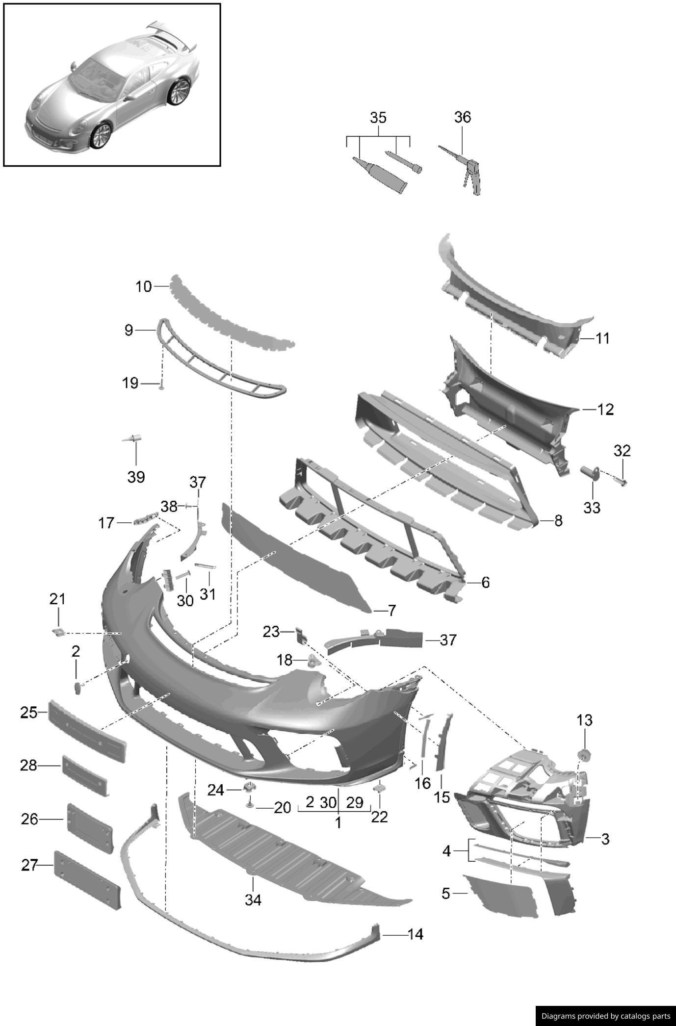 Car part diagram