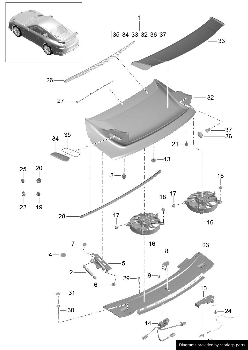 Car part diagram