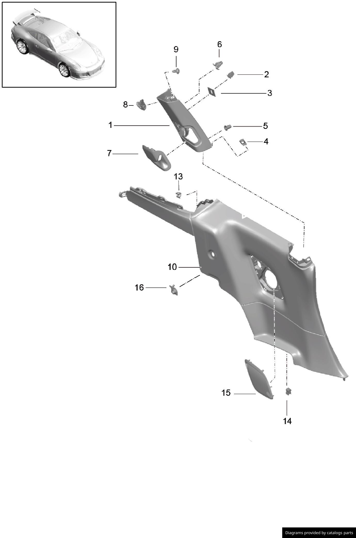 Car part diagram