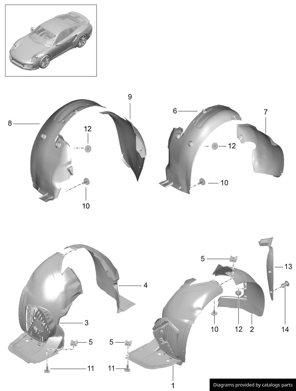 Car part diagram