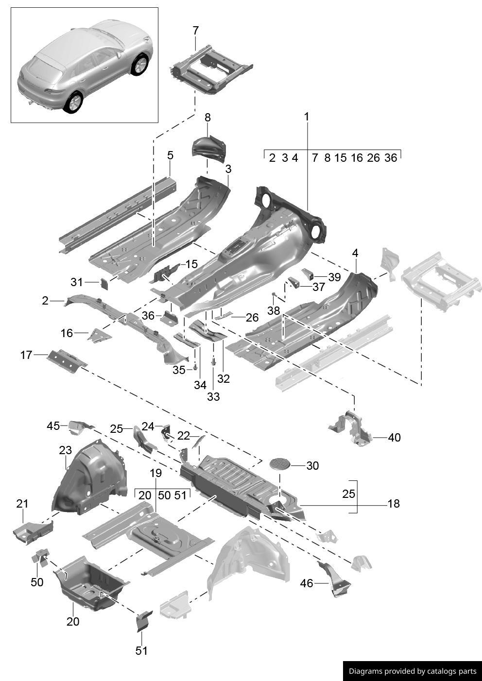 Car part diagram