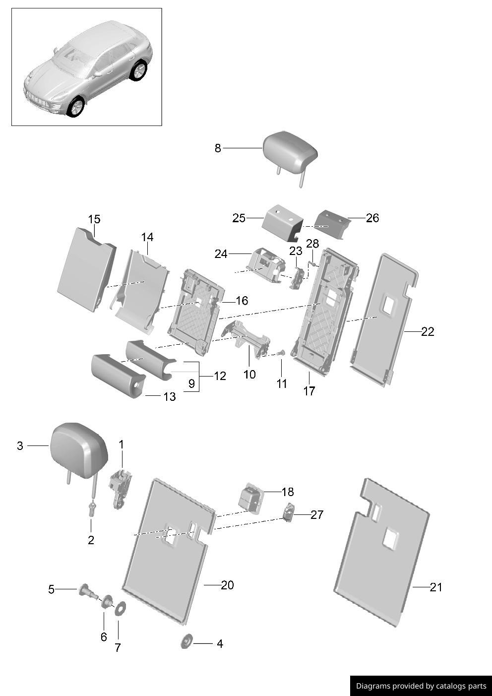Car part diagram
