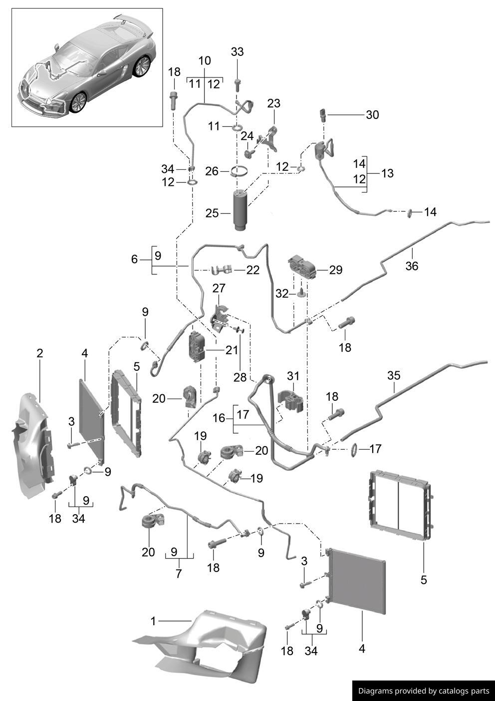Car part diagram