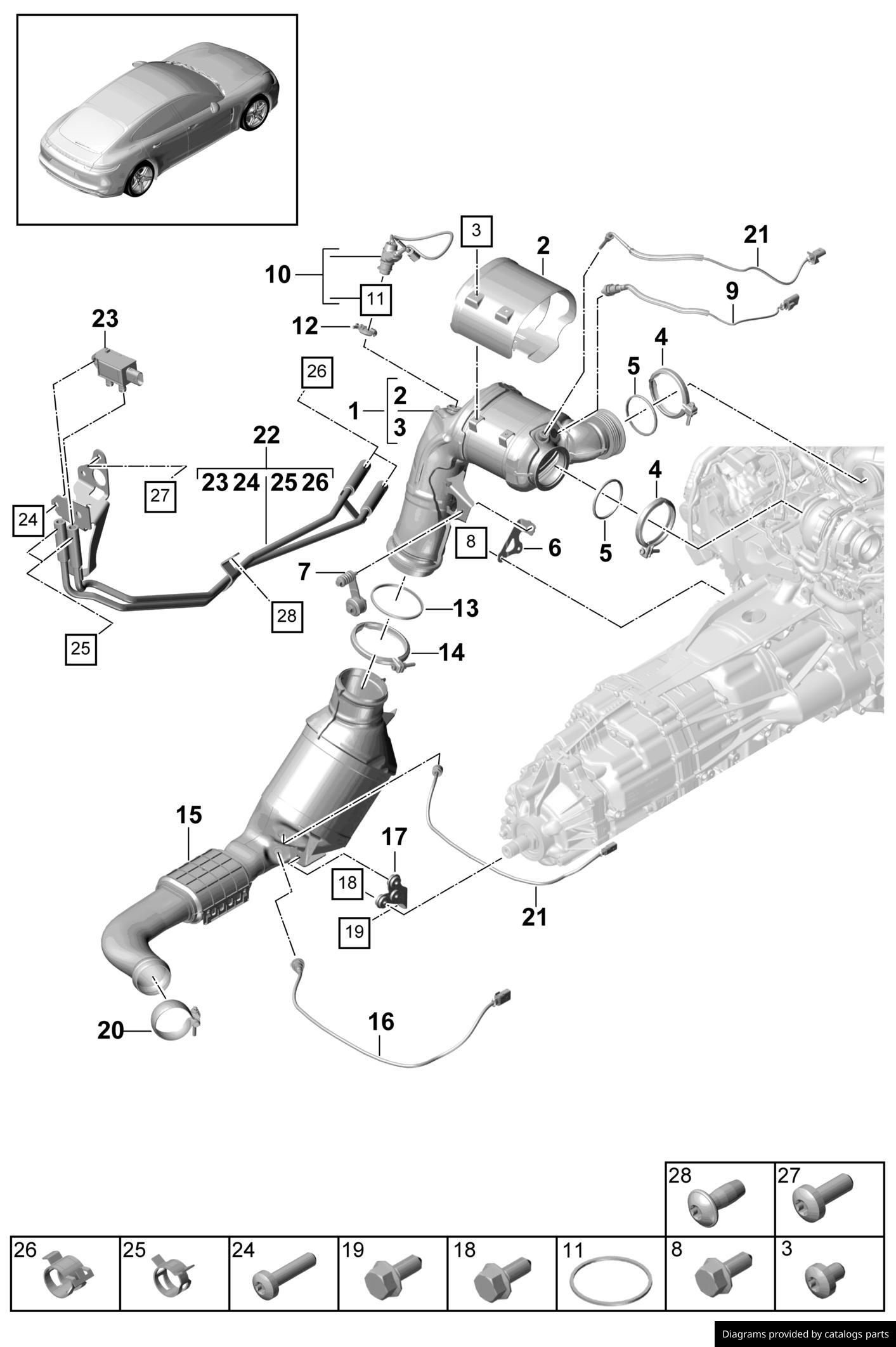 Car part diagram