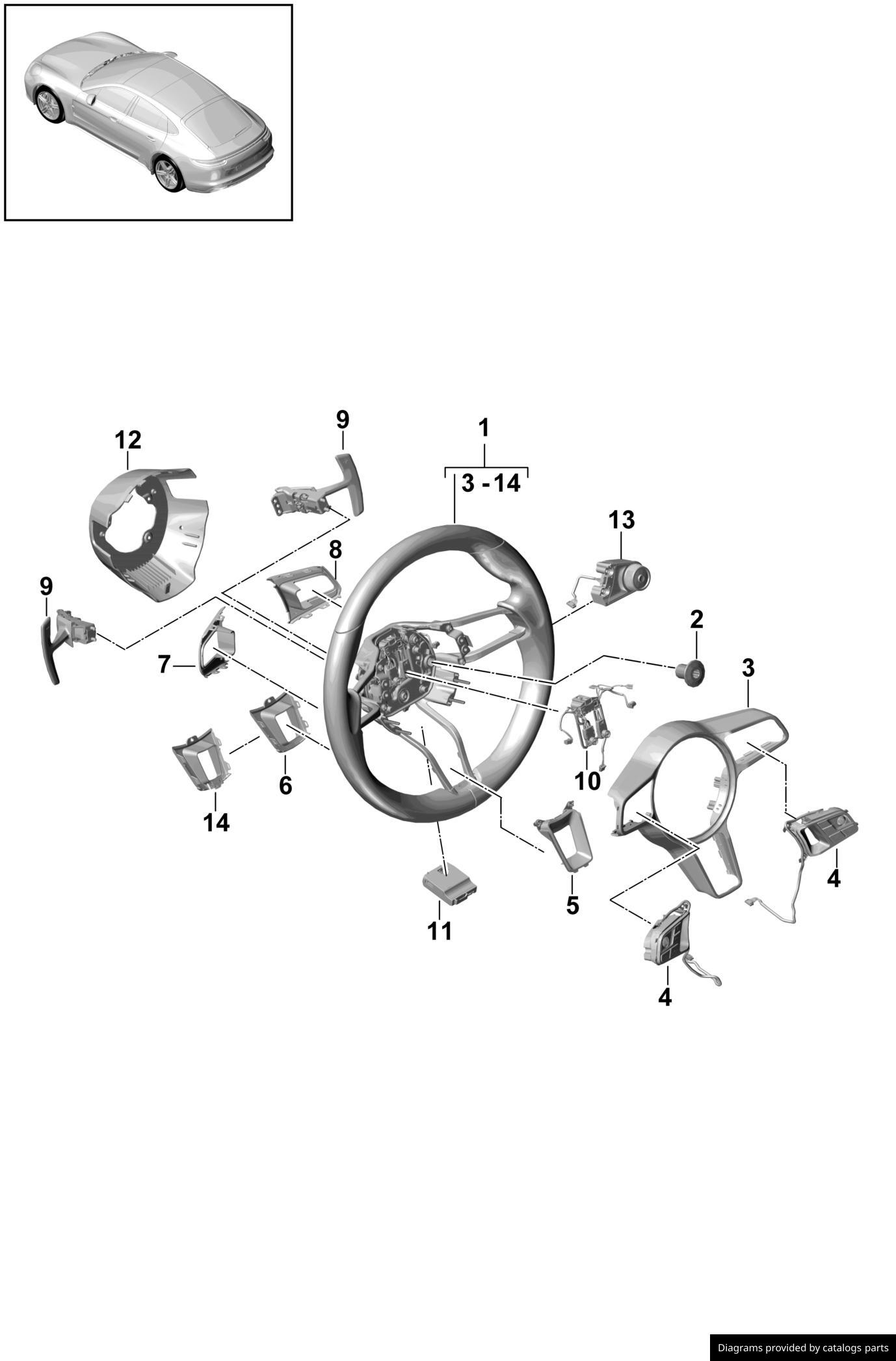 Car part diagram