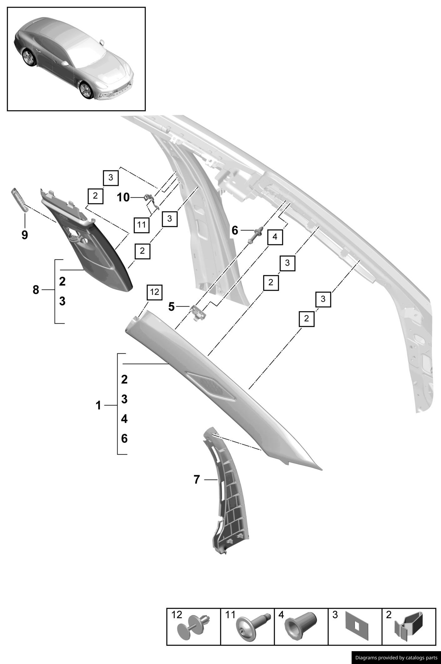 Car part diagram