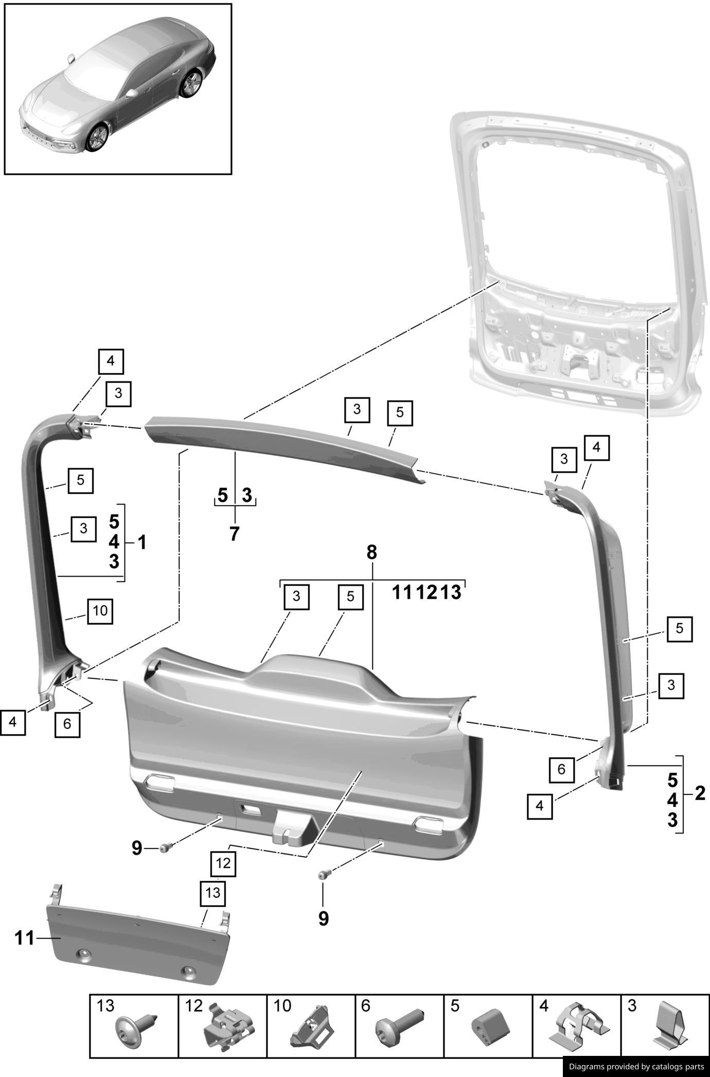 Car part diagram