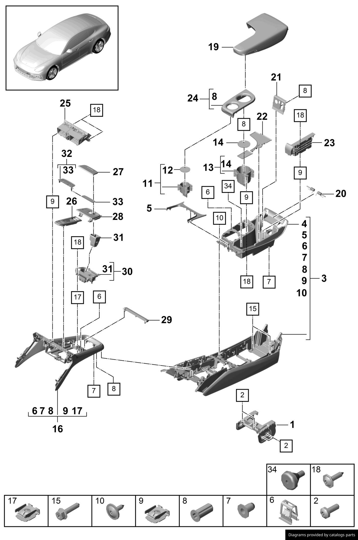 Car part diagram