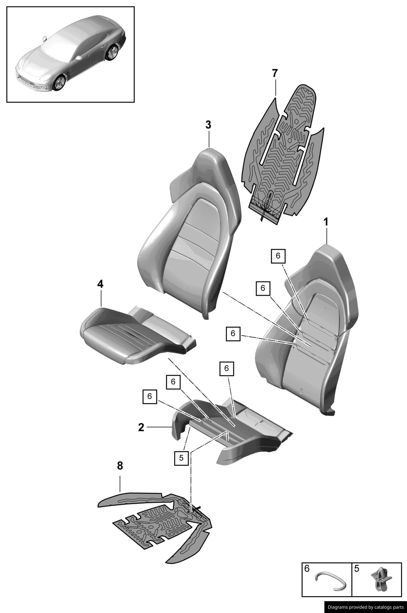 Car part diagram
