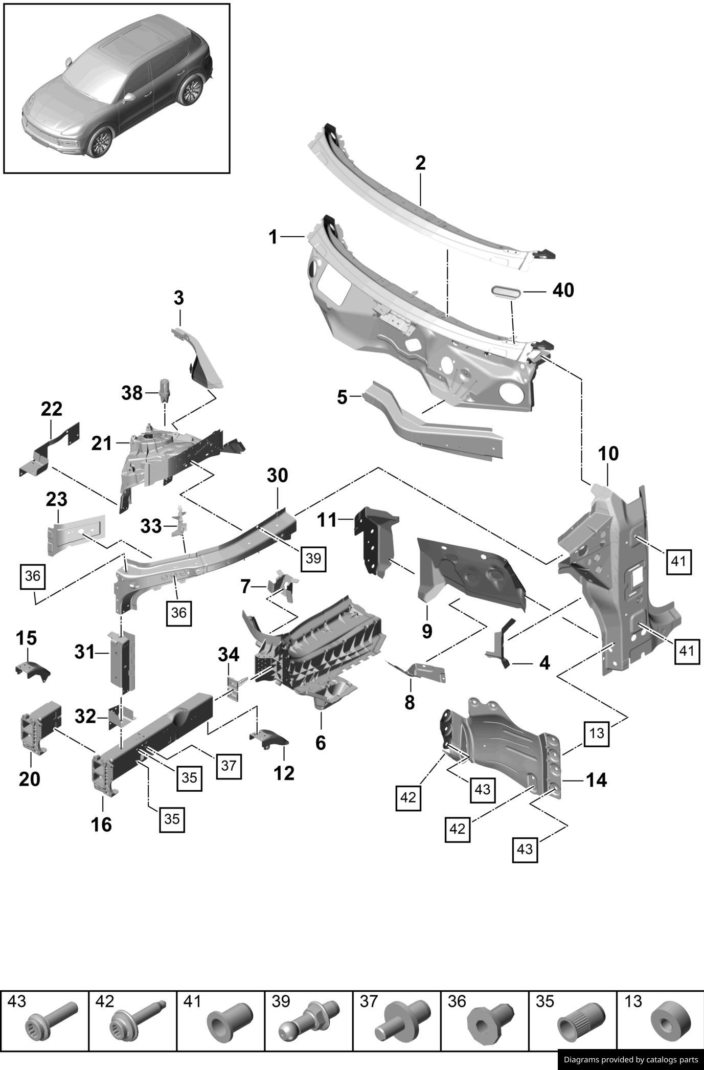 Car part diagram