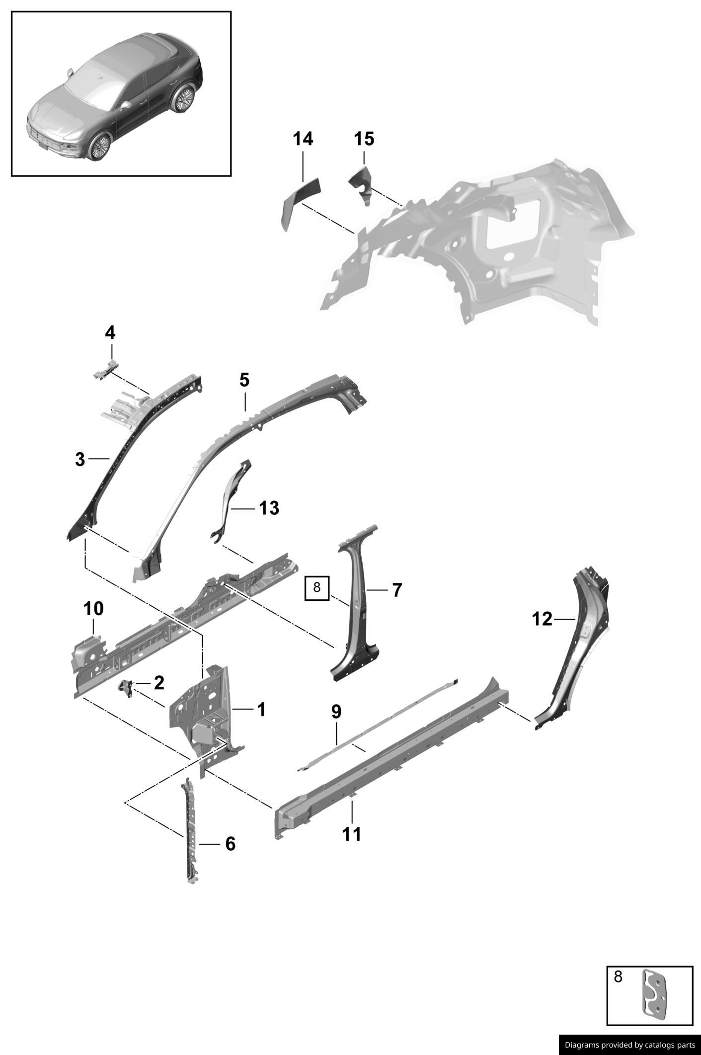 Car part diagram