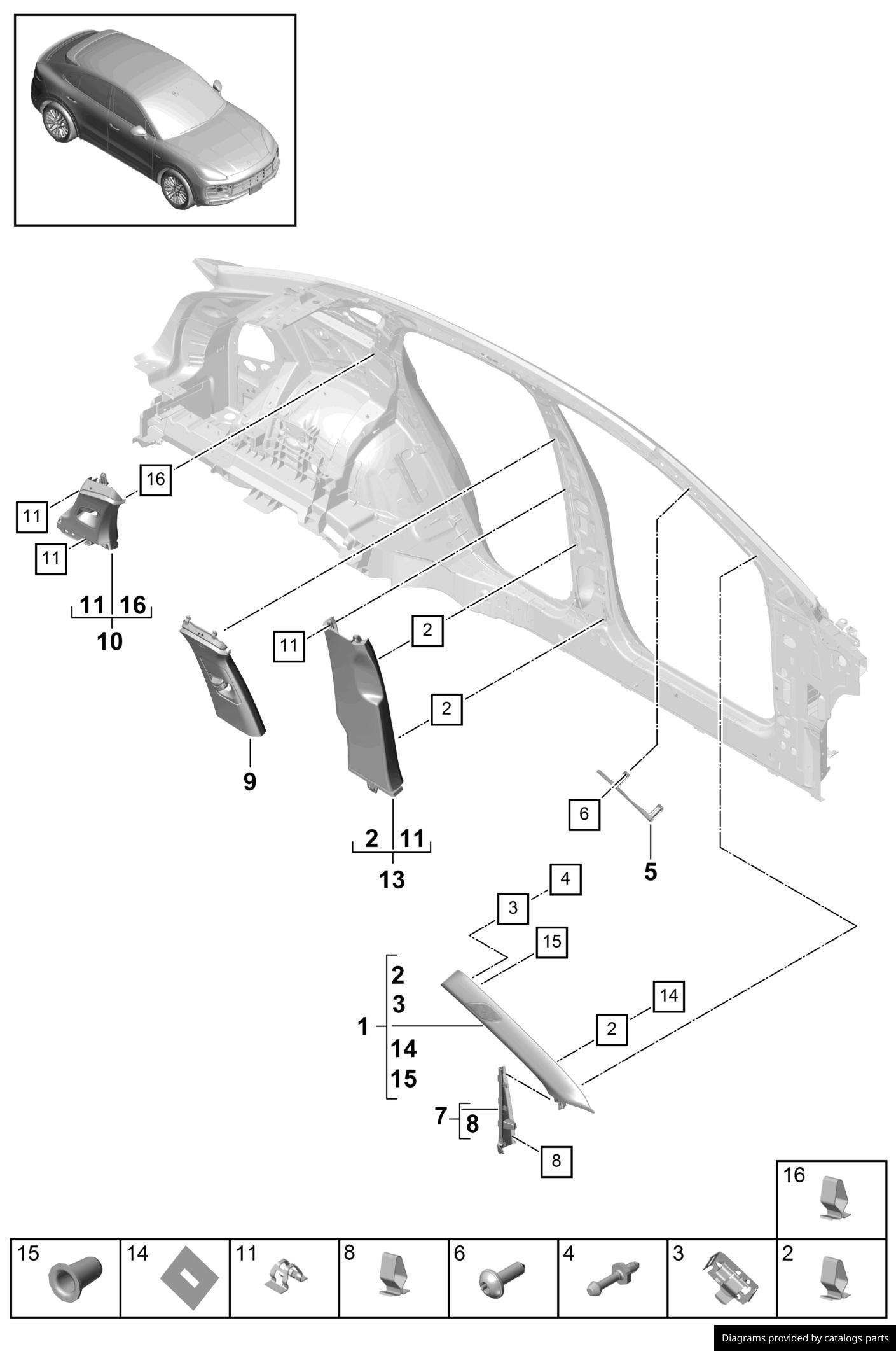 Car part diagram