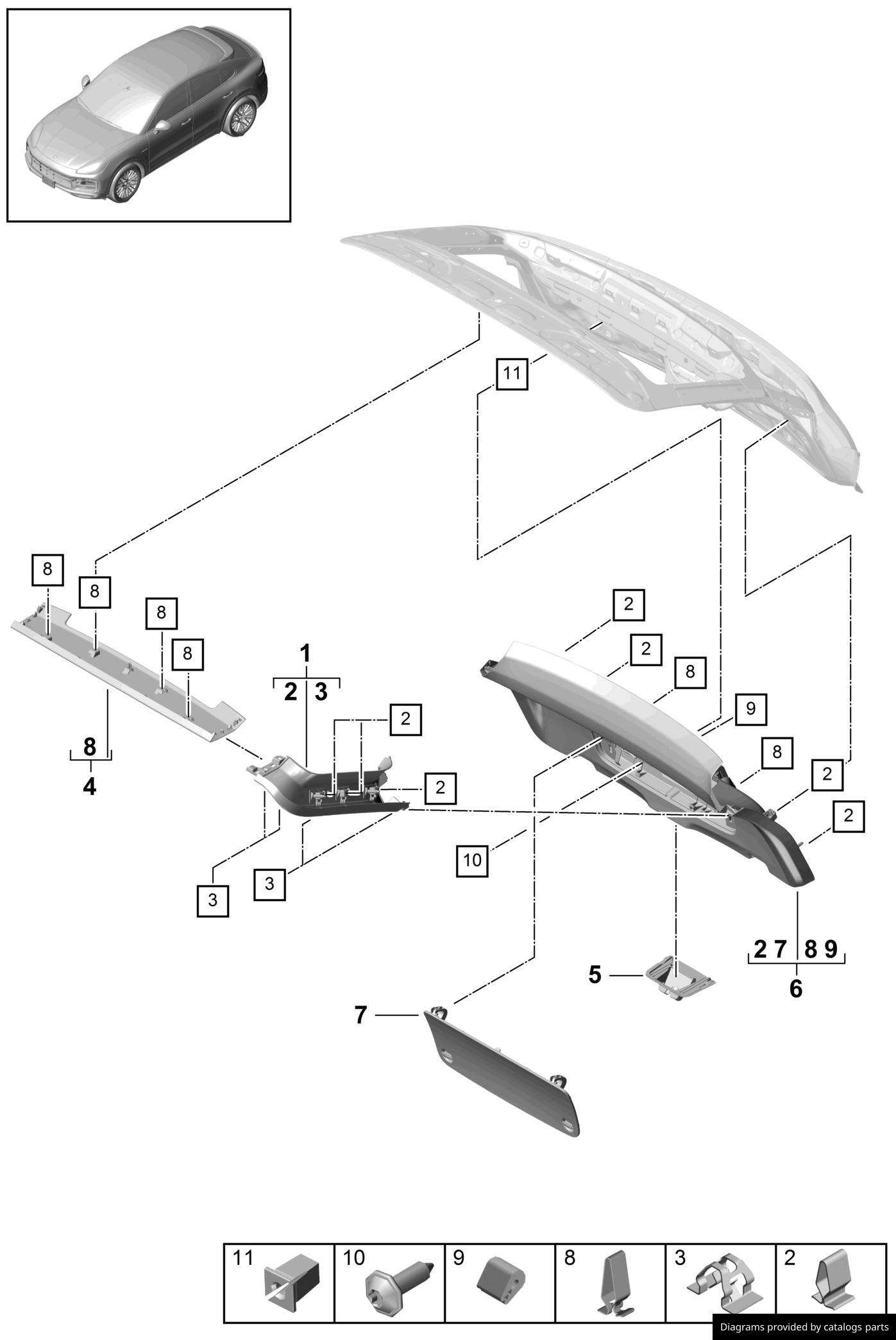 Car part diagram