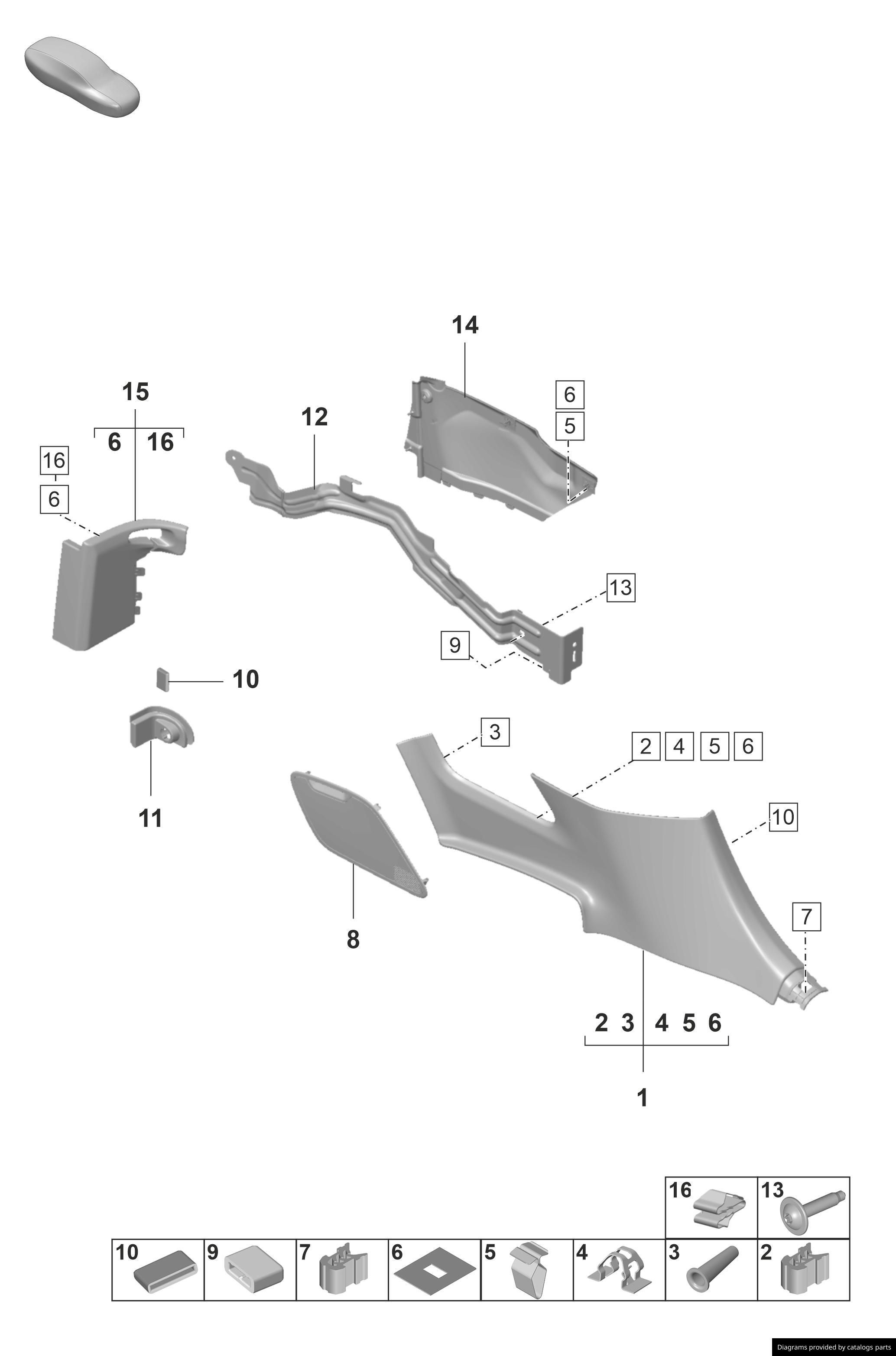 Car part diagram
