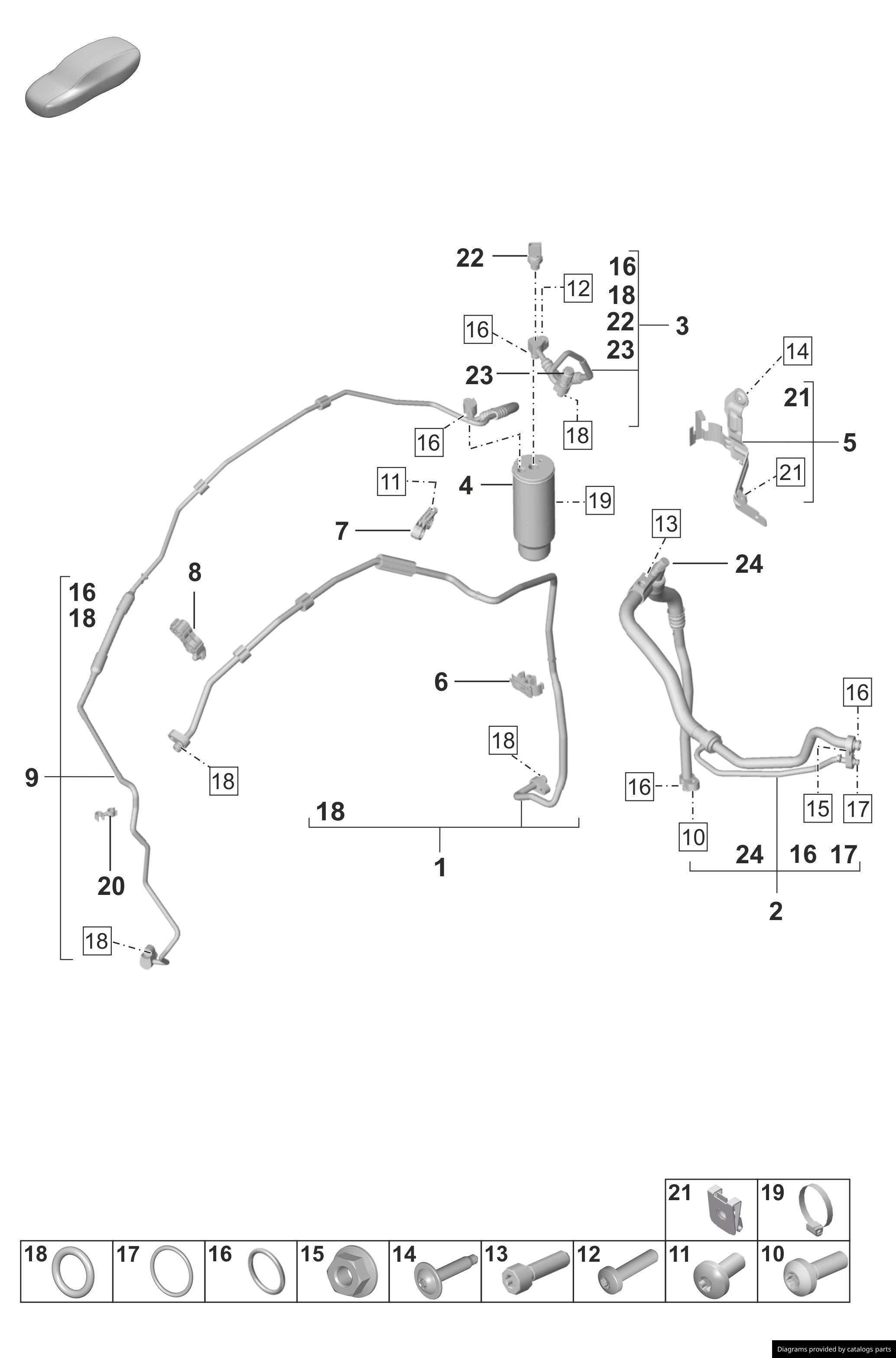 Car part diagram