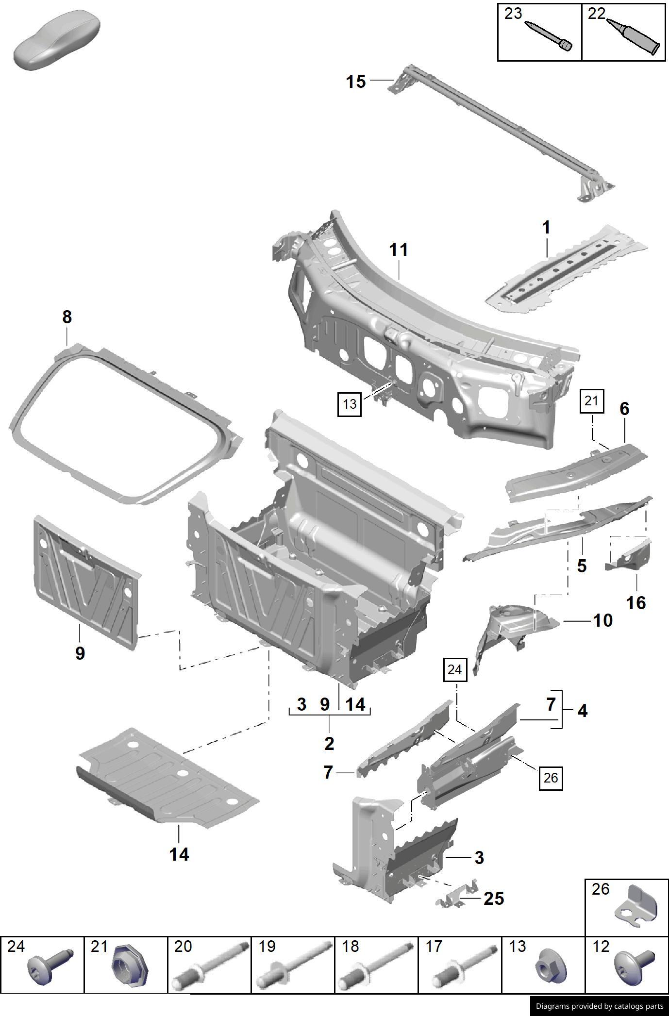 Car part diagram