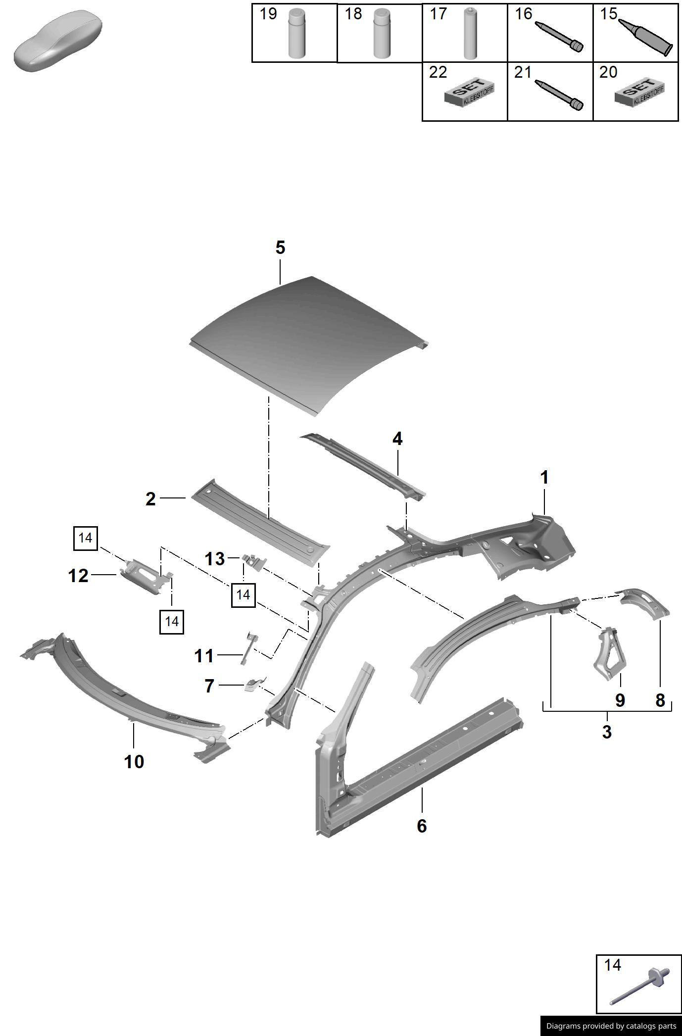 Porsche Adhesive Set 00004330565 - LLLParts