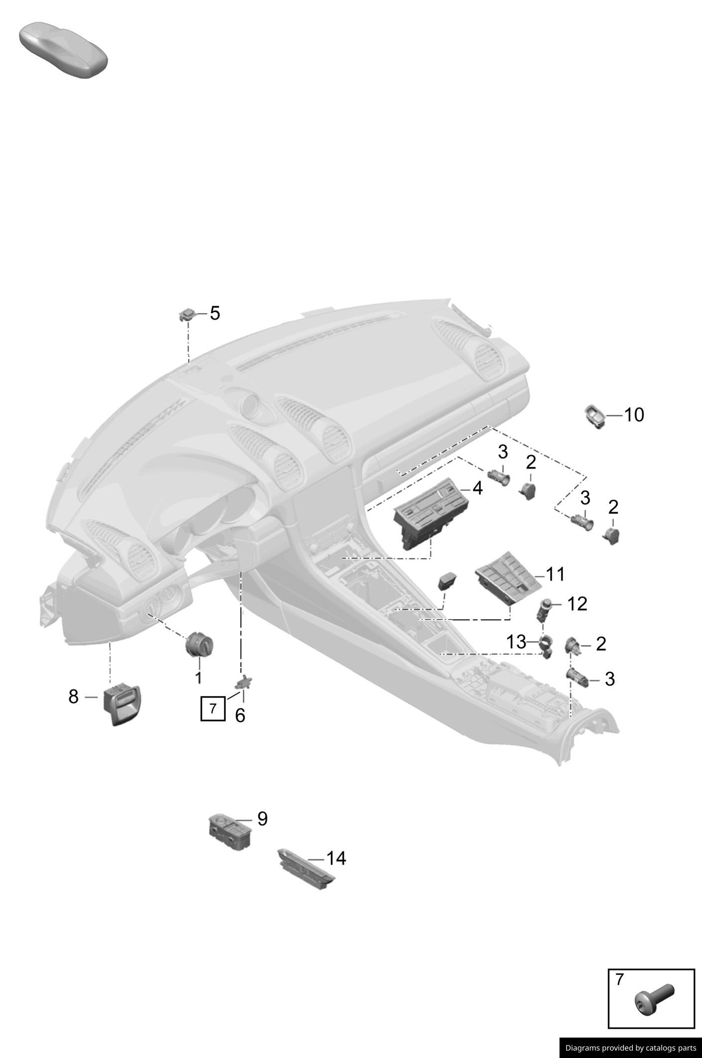 Car part diagram