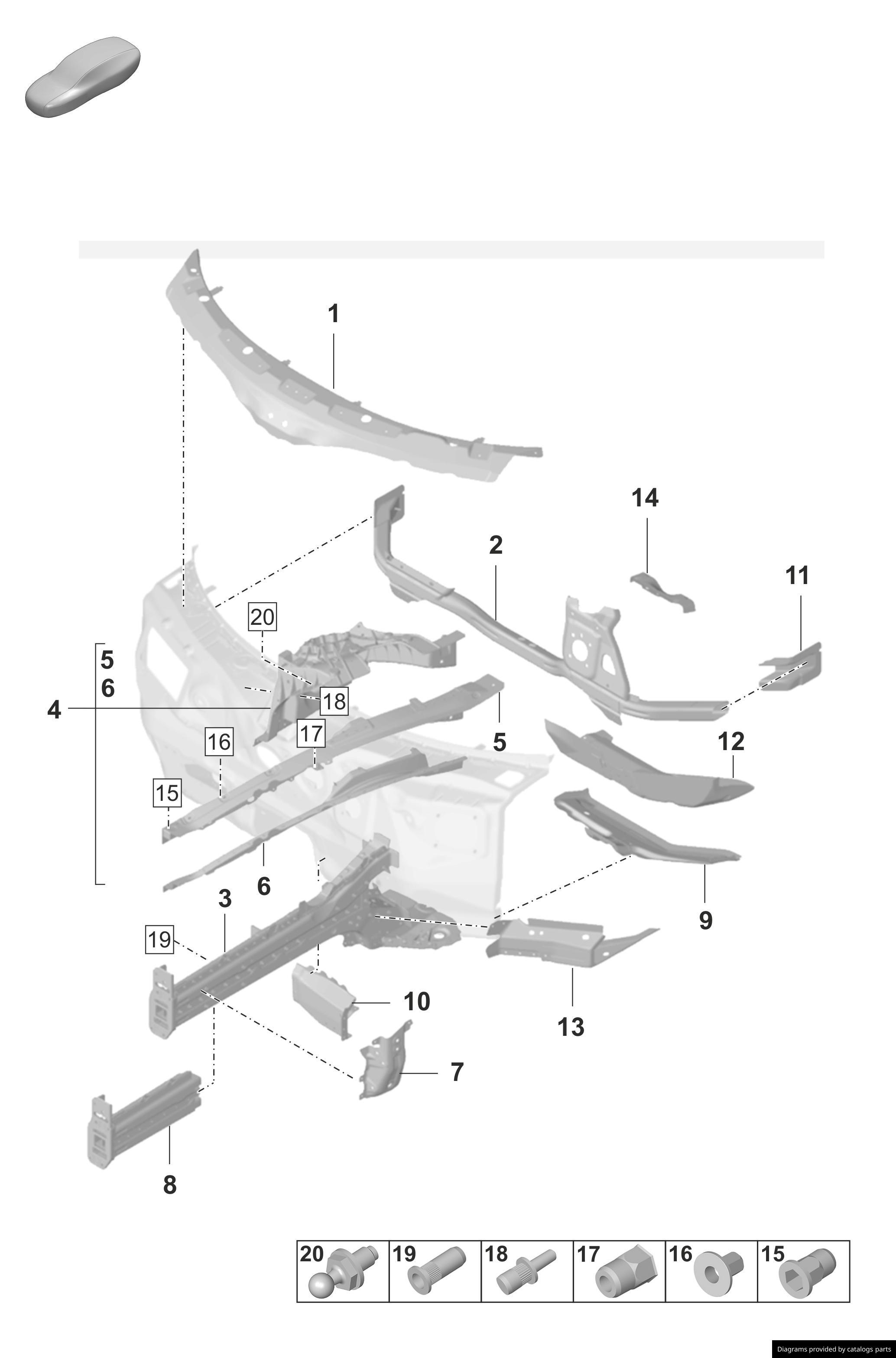 Car part diagram