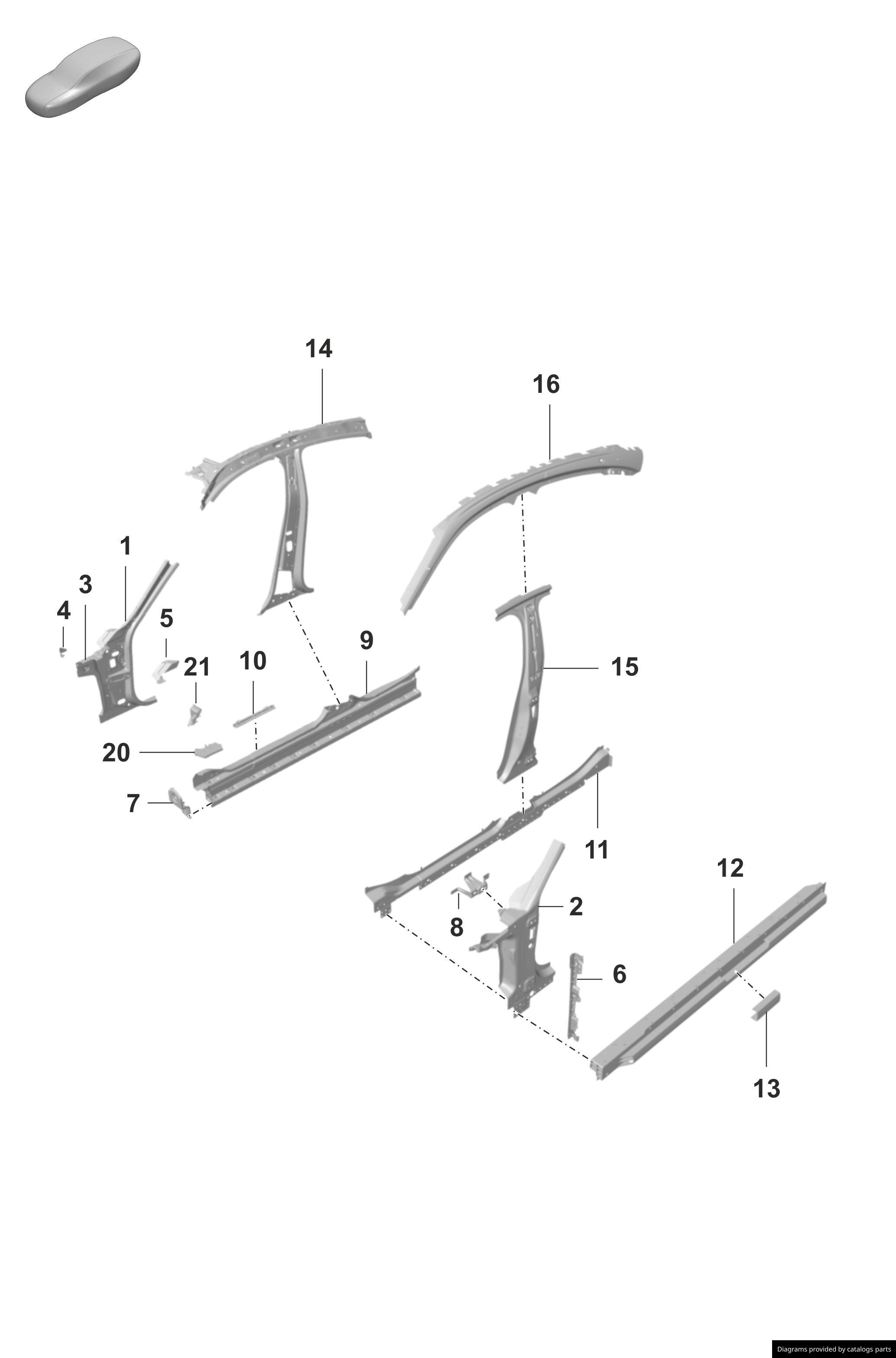 Car part diagram