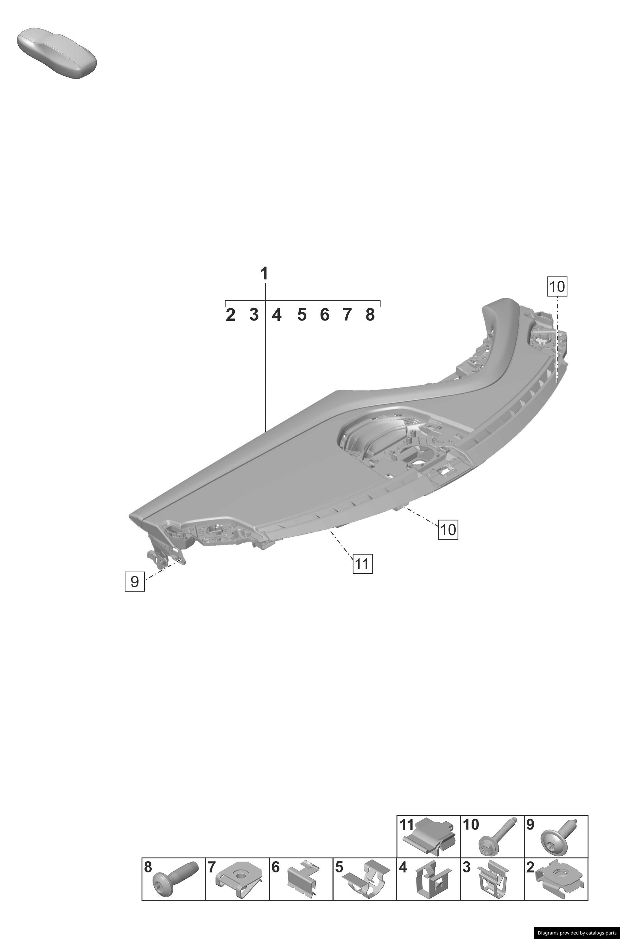 Car part diagram