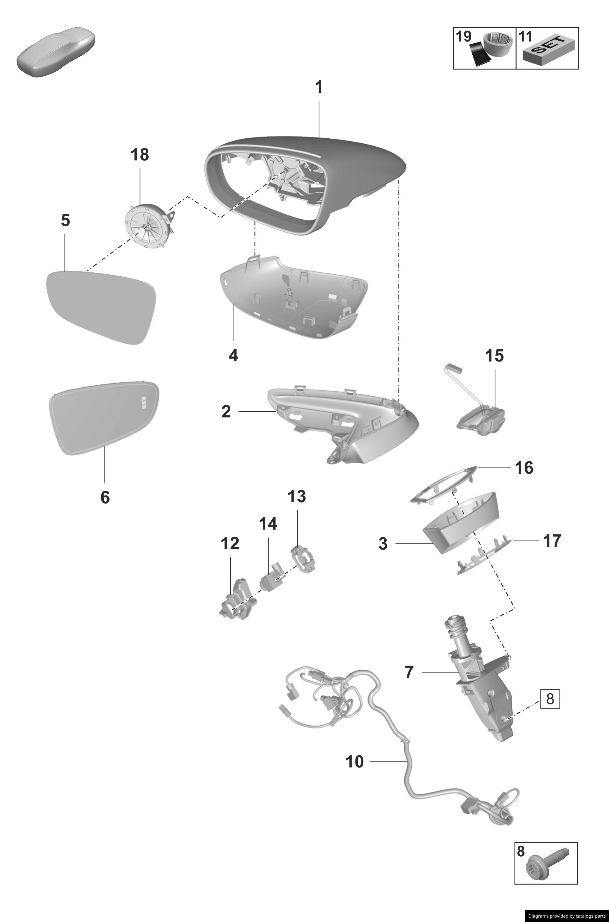 Car part diagram