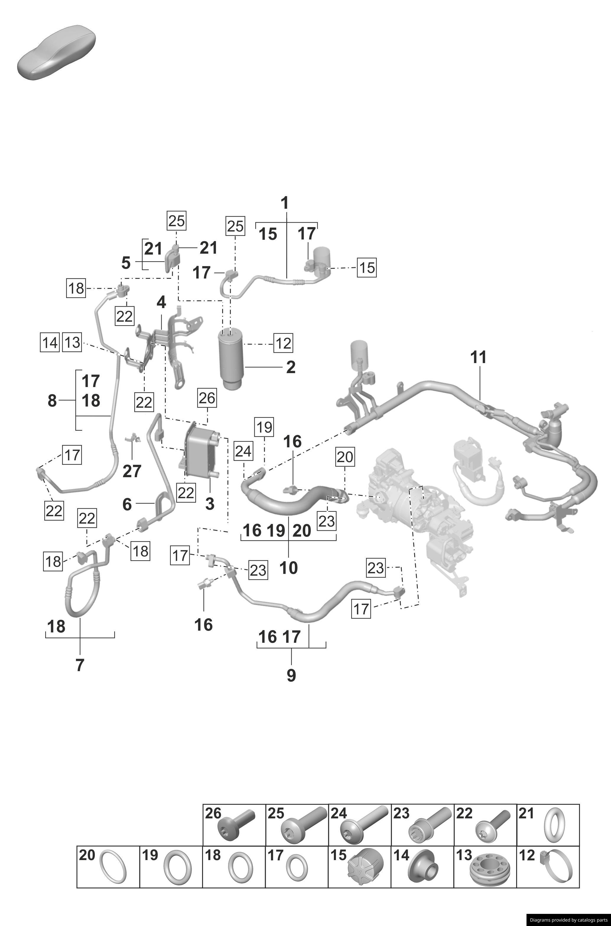 Car part diagram