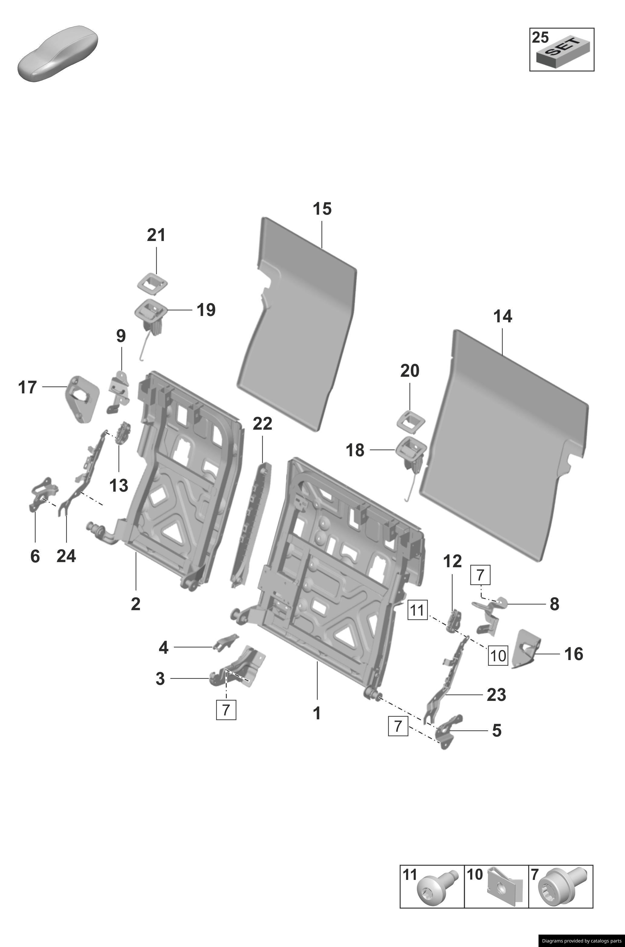 Car part diagram