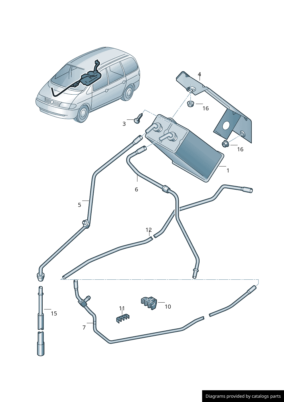 Car part diagram