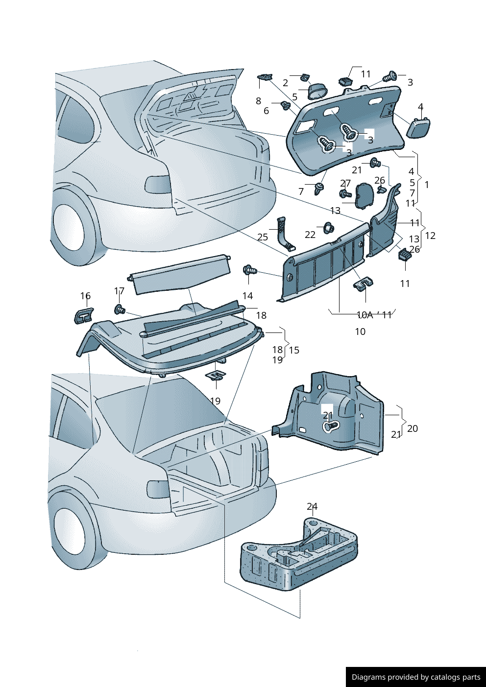 Car part diagram