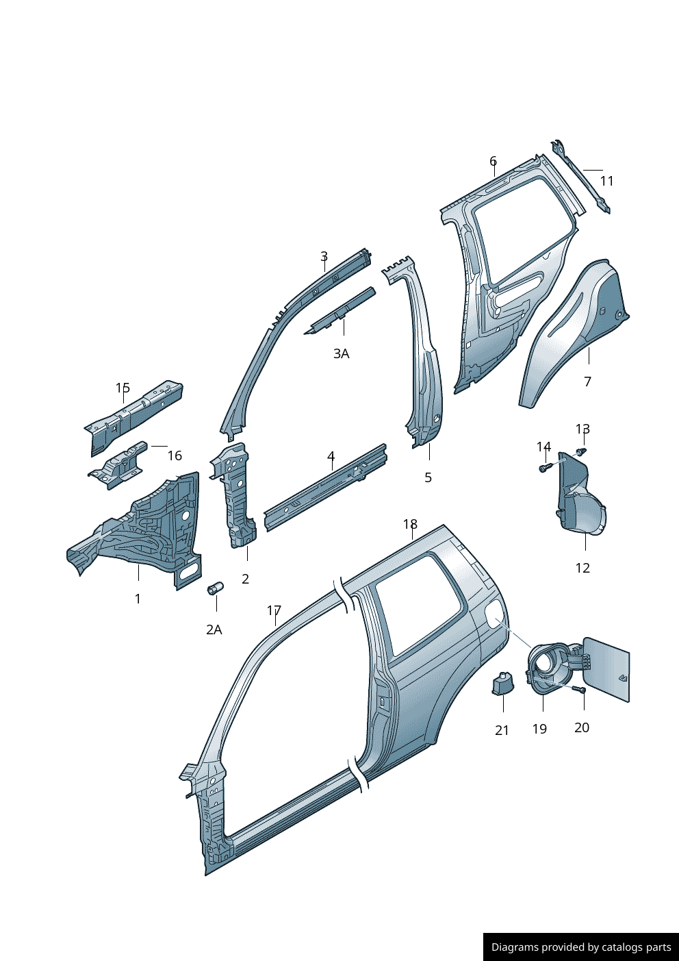 Car part diagram