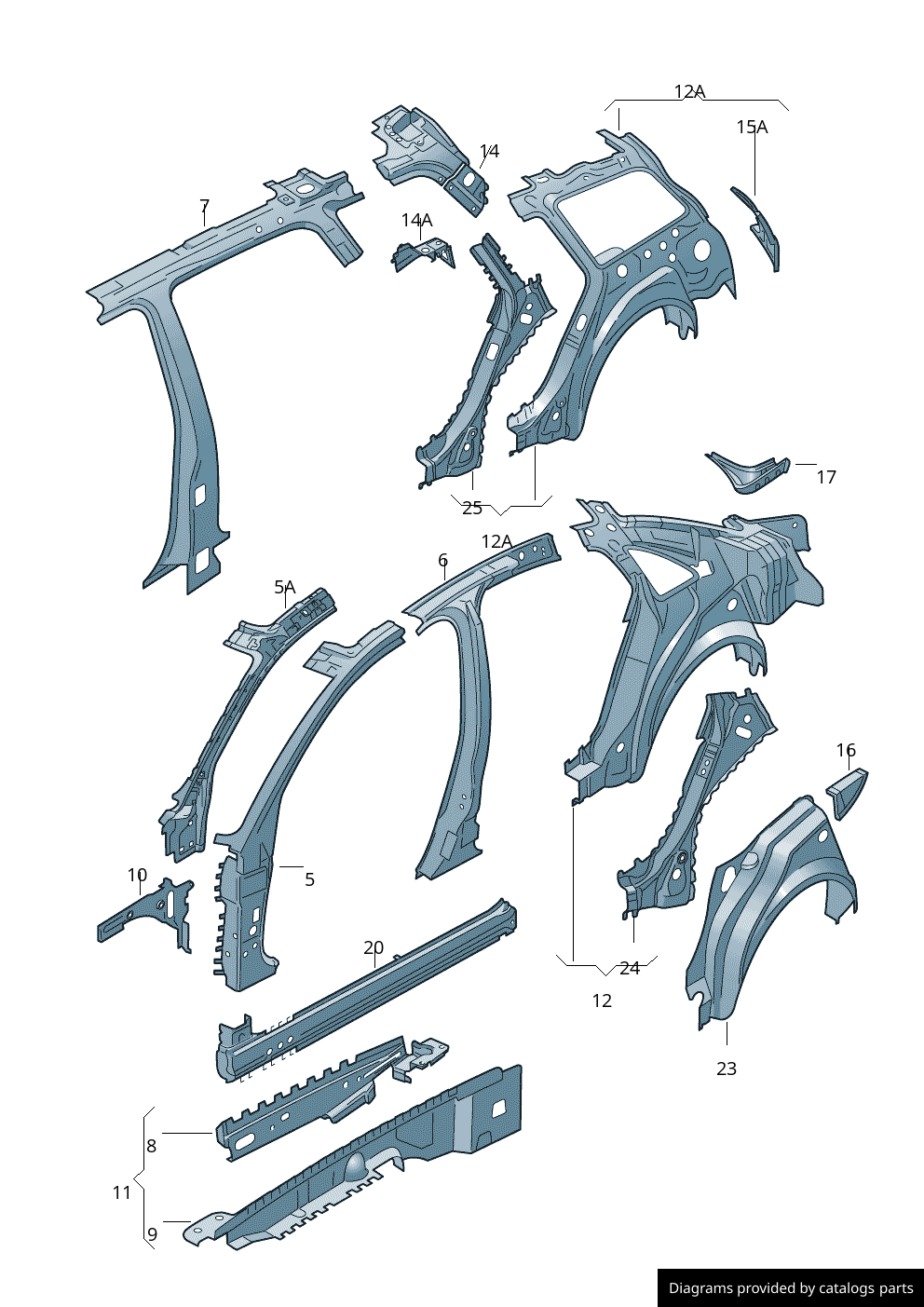 Car part diagram
