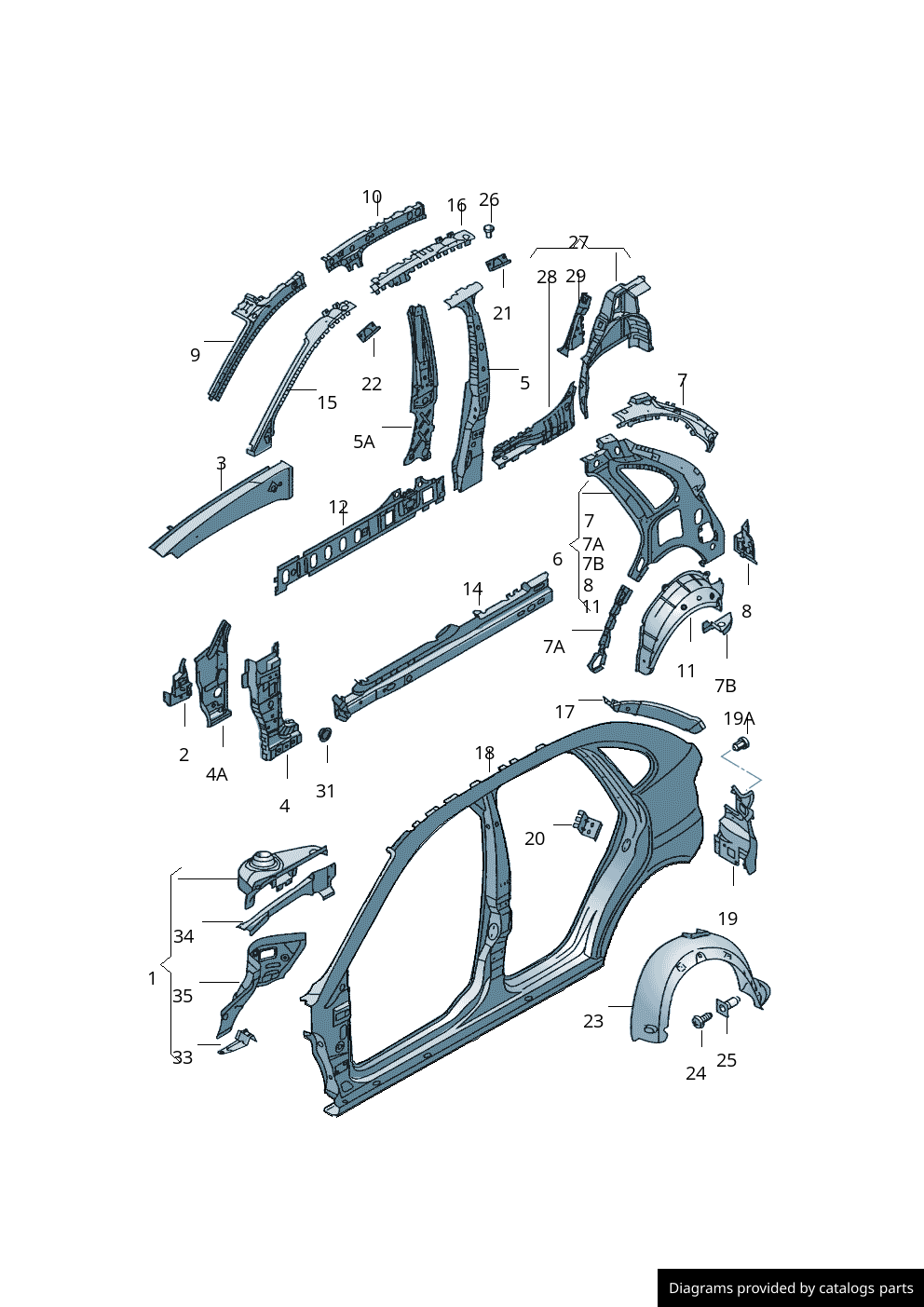Car part diagram