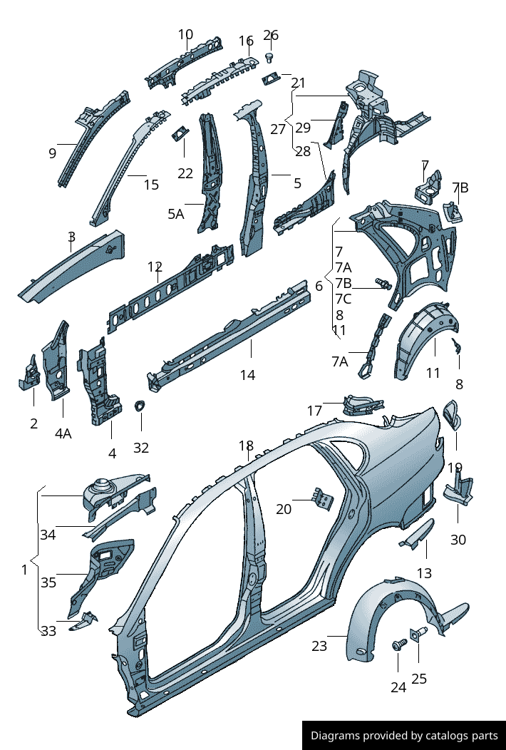 Car part diagram