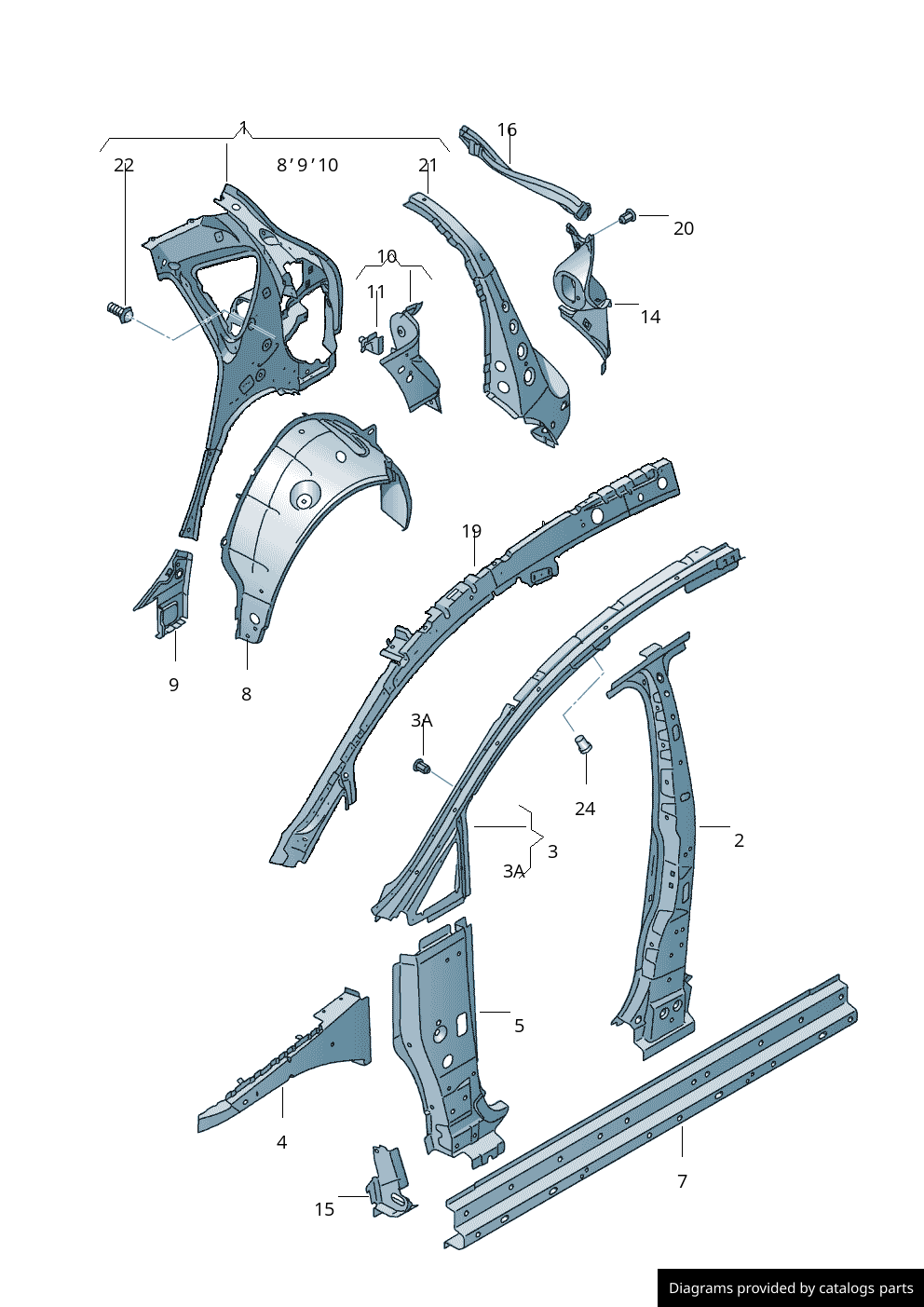 Car part diagram