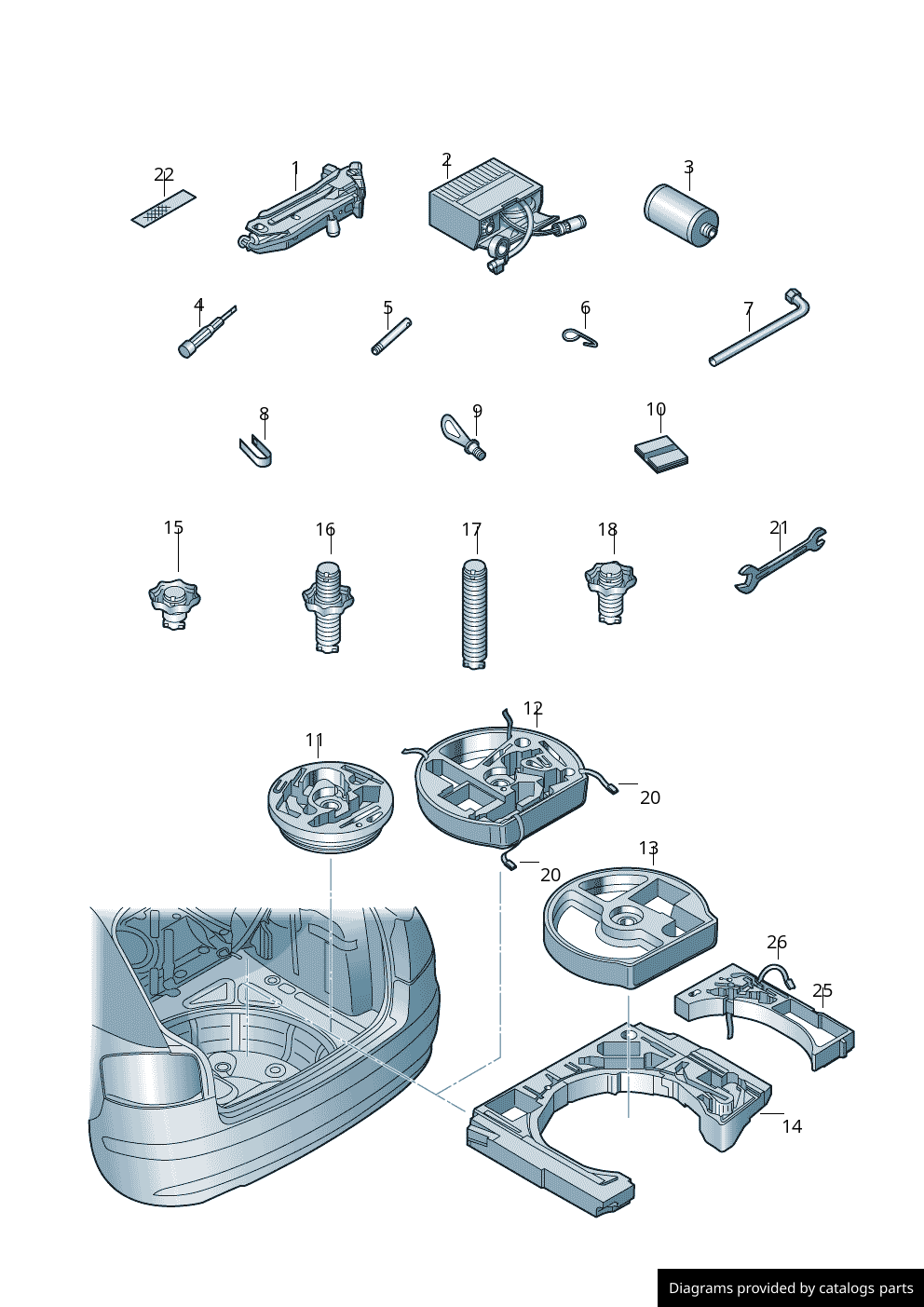 Car part diagram