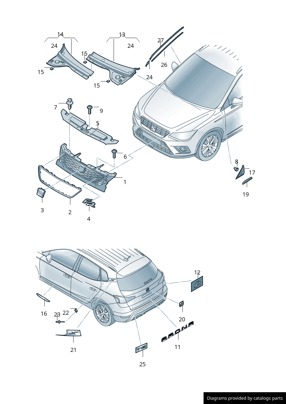Car part diagram