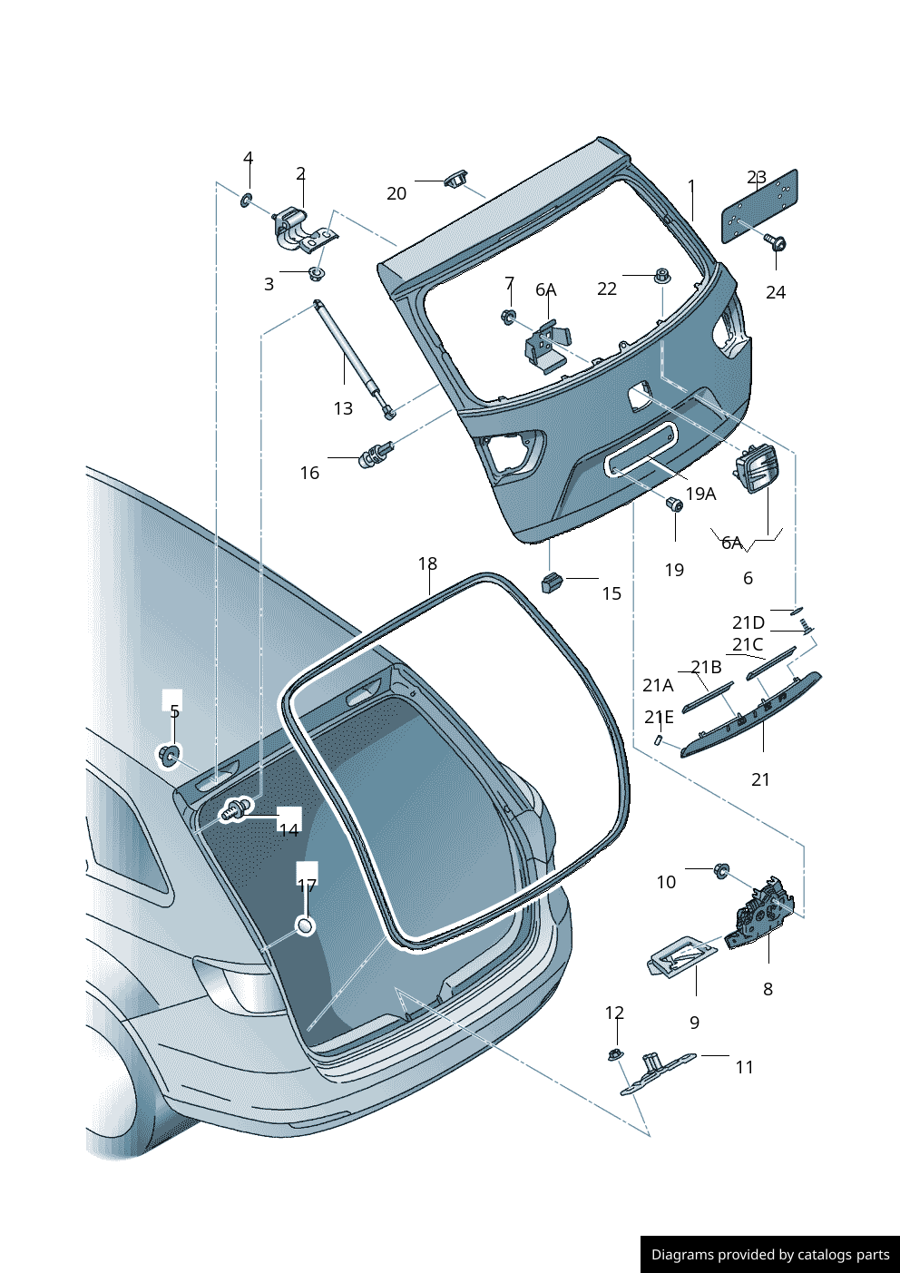 Car part diagram