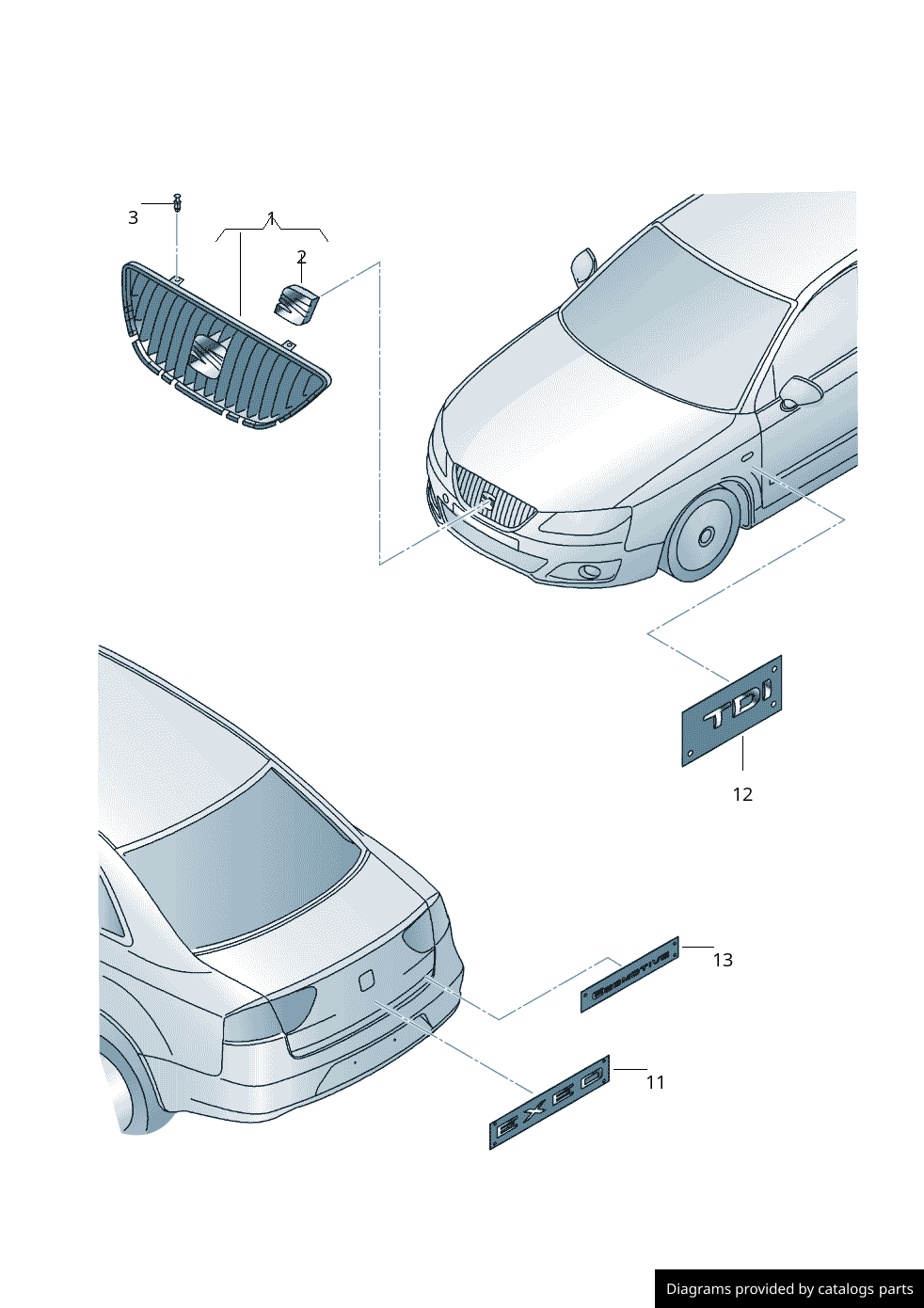 Car part diagram