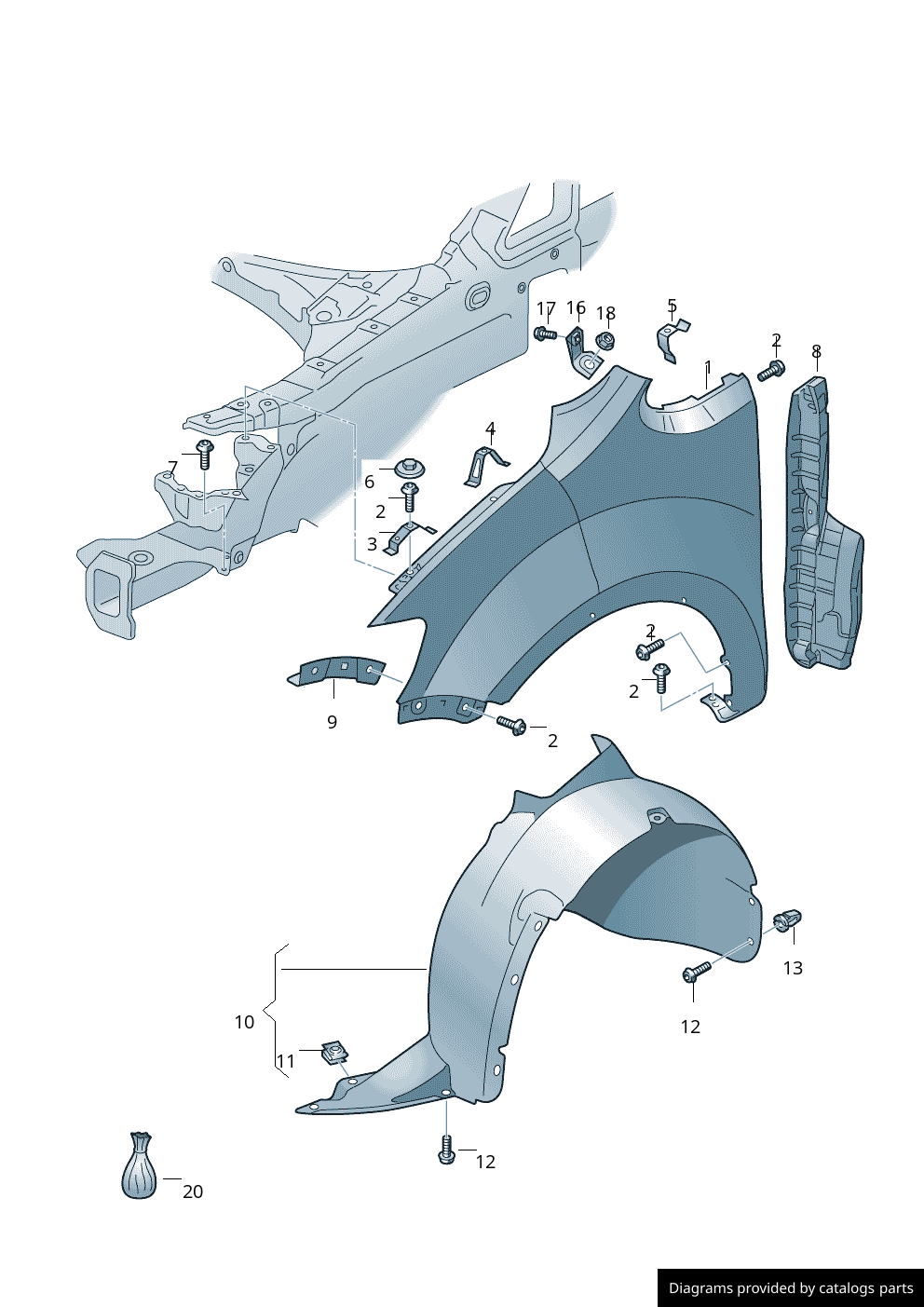 Car part diagram