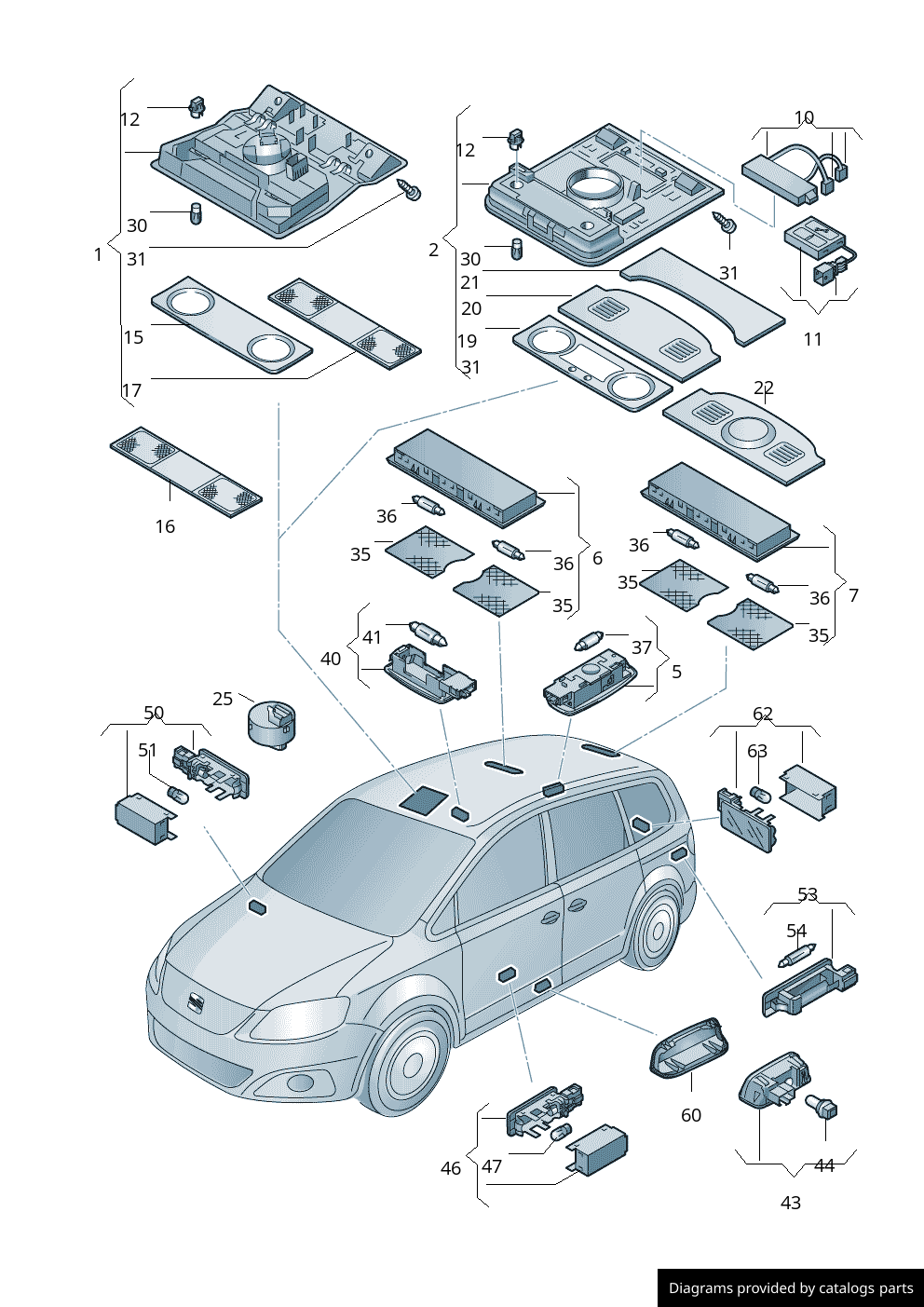 Car part diagram