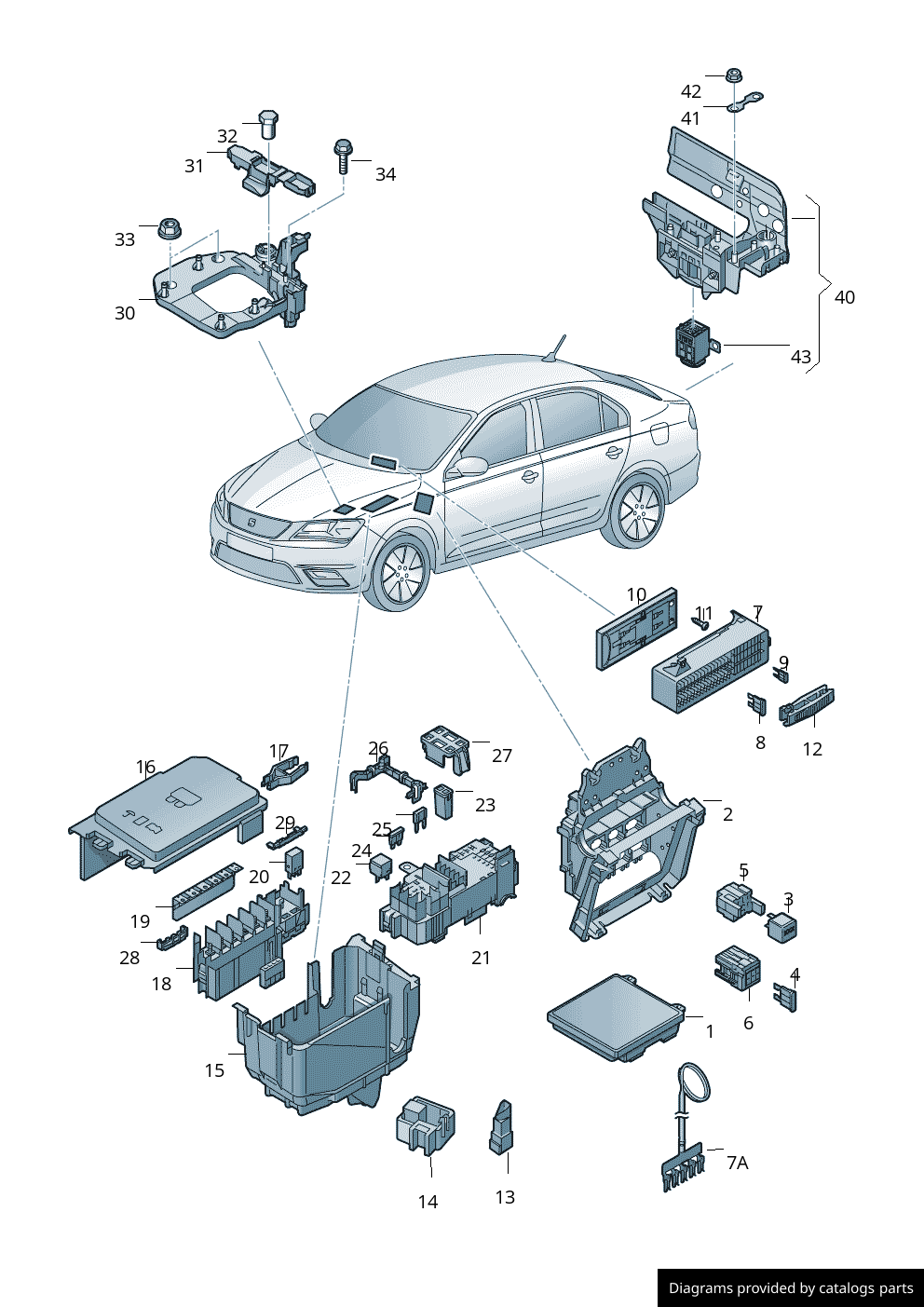 Car part diagram