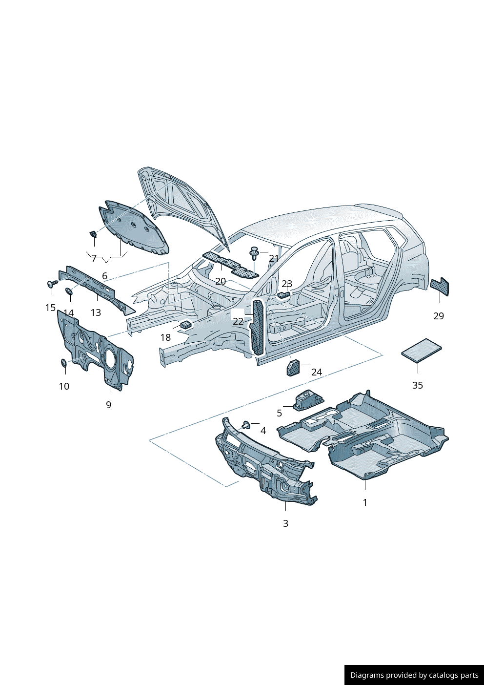 Car part diagram