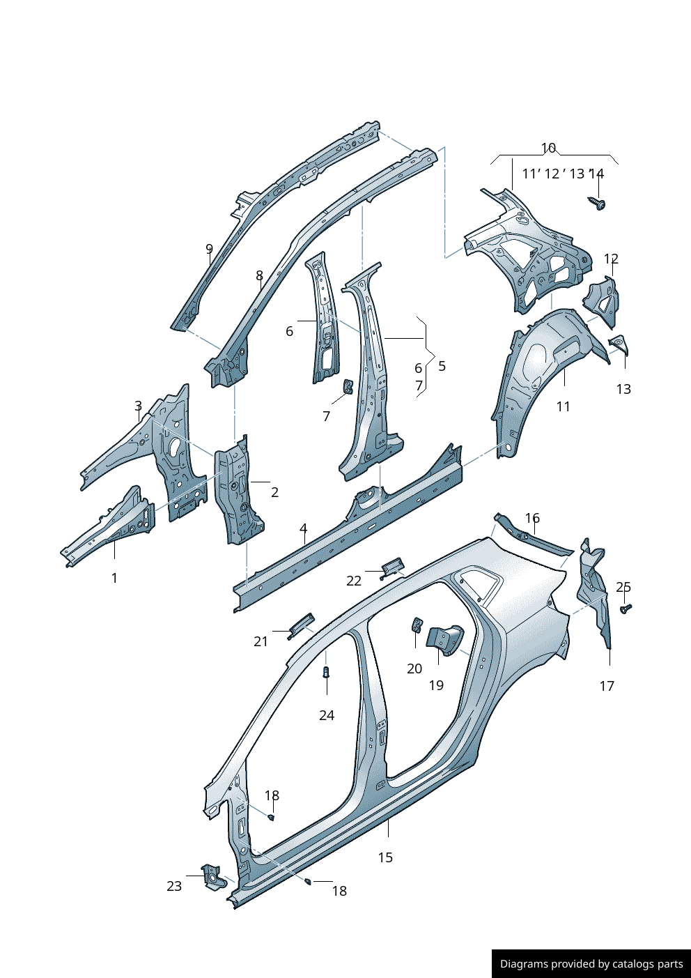 Car part diagram