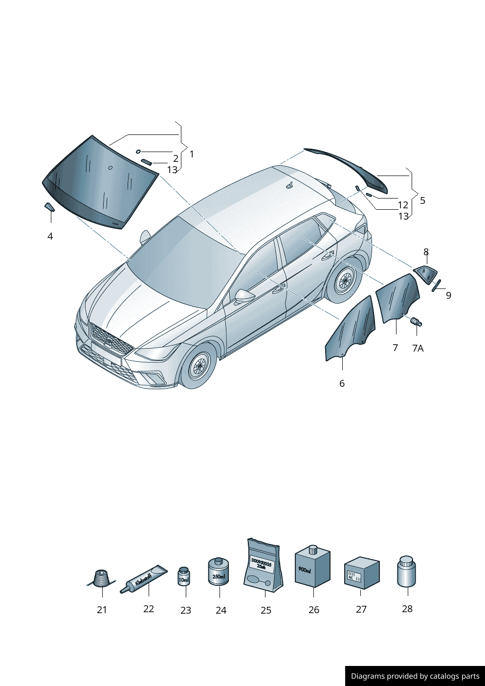 Car part diagram