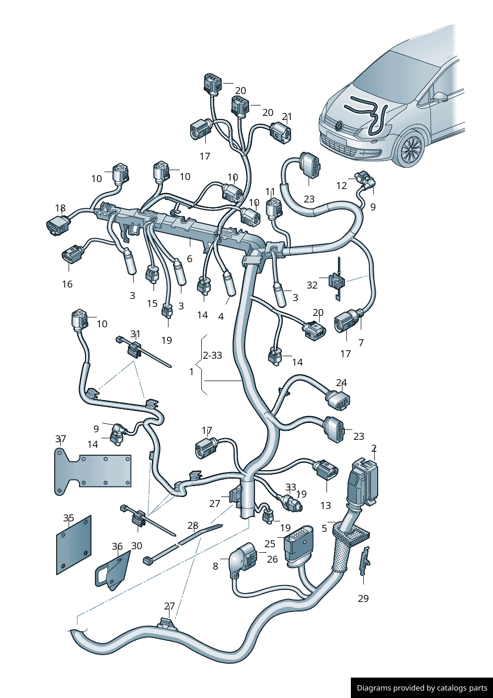Car part diagram