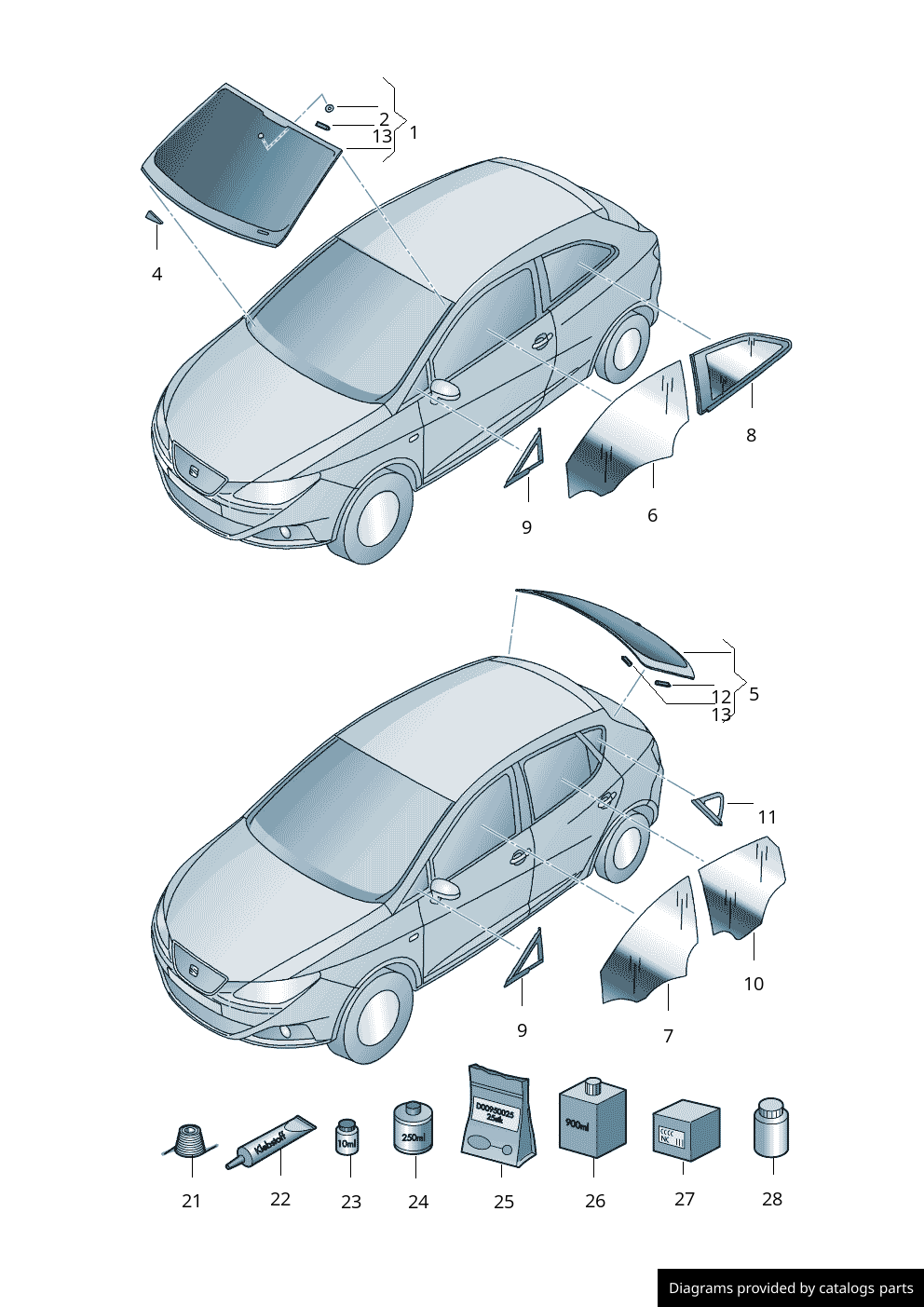 Car part diagram