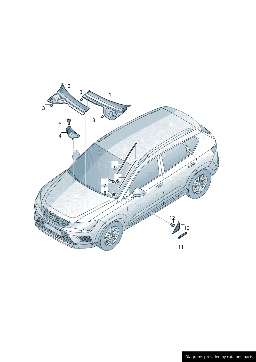 Car part diagram
