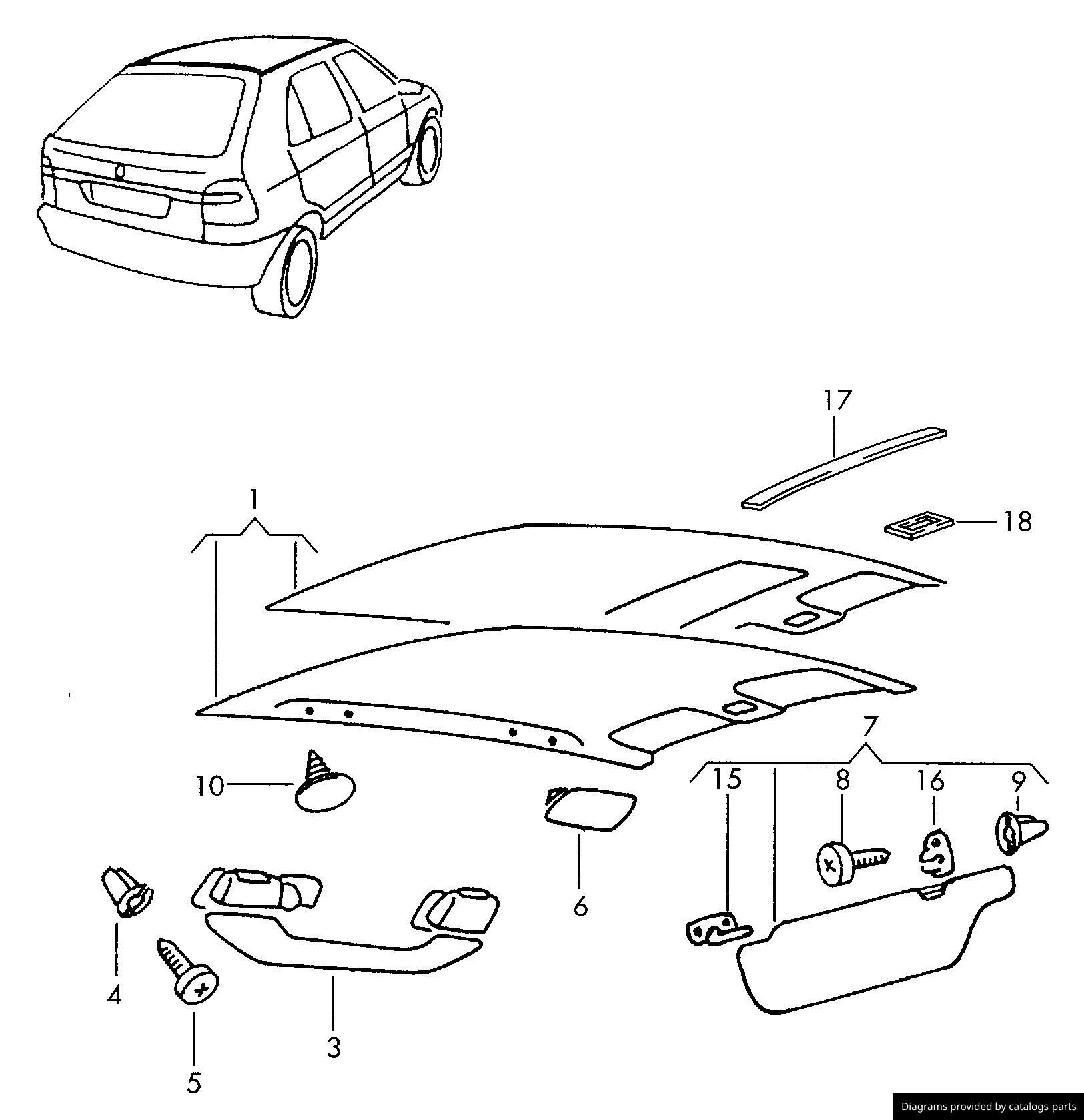 Car part diagram
